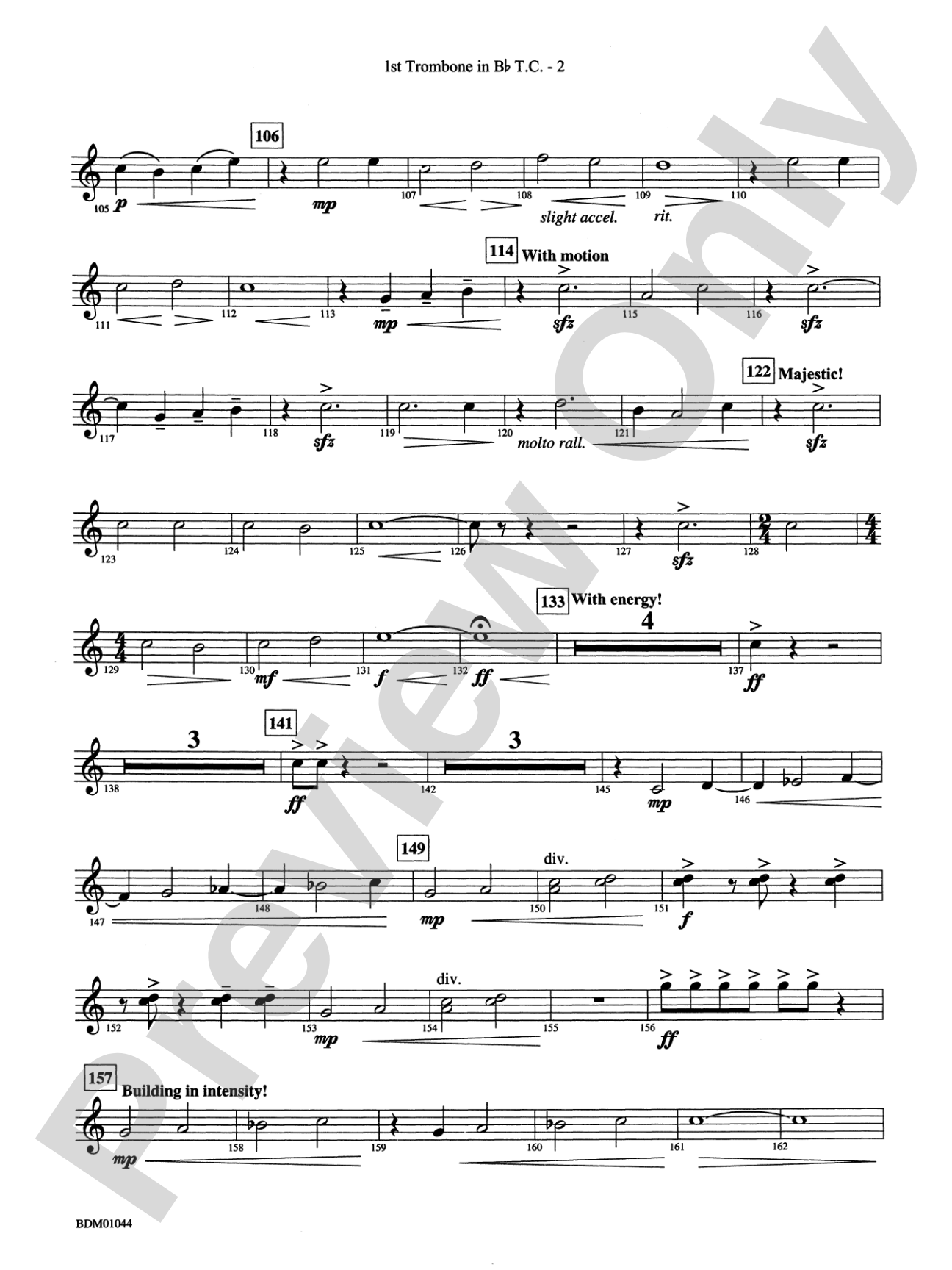 To the Summit! (Strive for the Highest): (wp) 1st B-flat Trombone T.C.