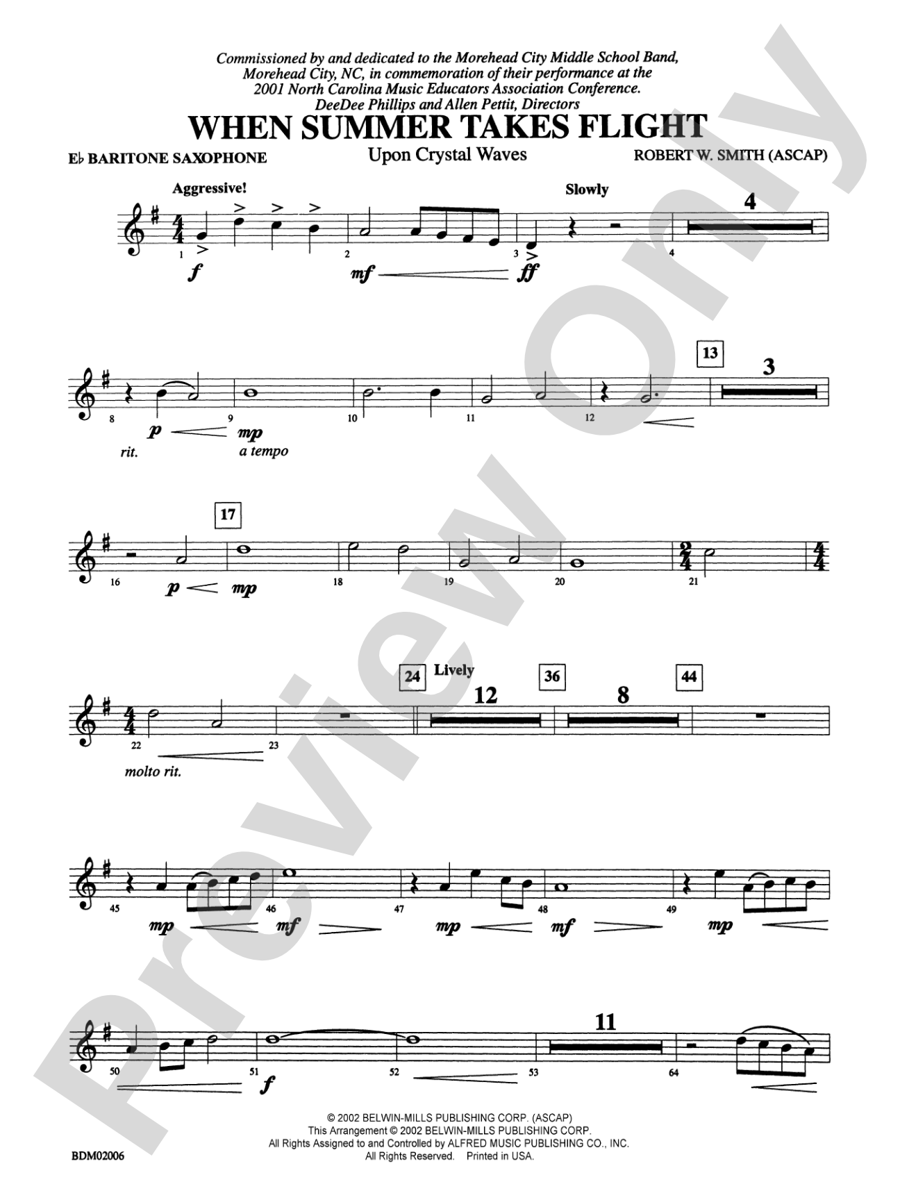 When Summer Takes Flight: E-flat Baritone Saxophone