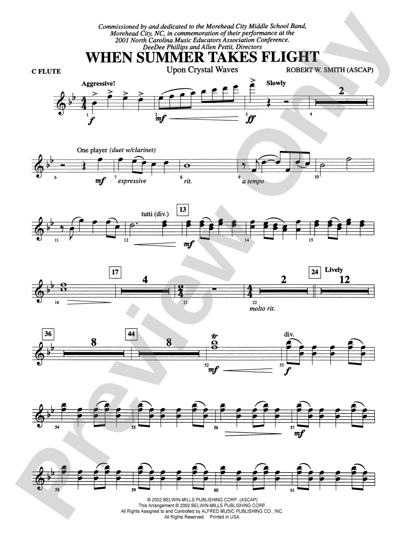 When Summer Takes Flight: Flute