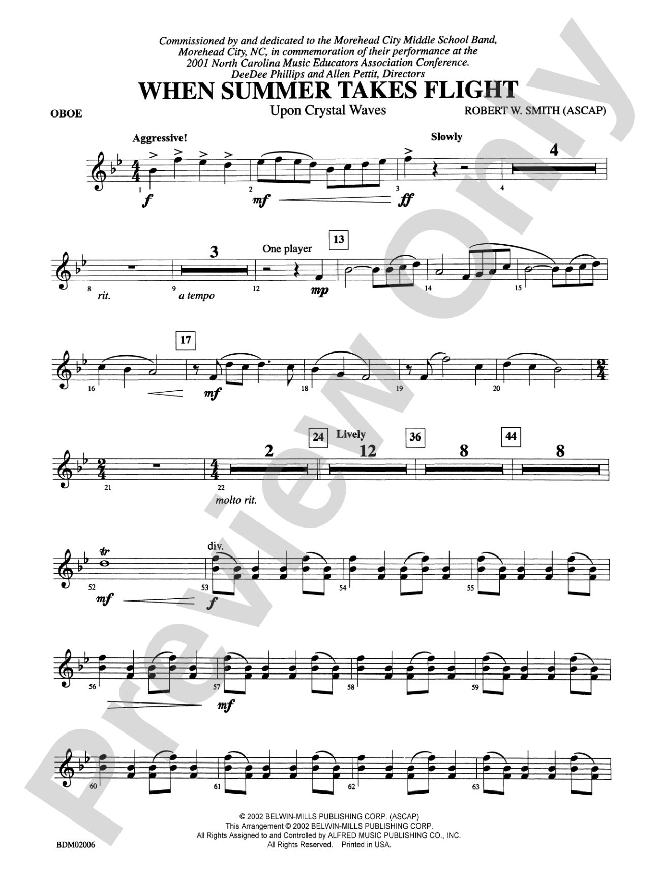 When Summer Takes Flight: Oboe