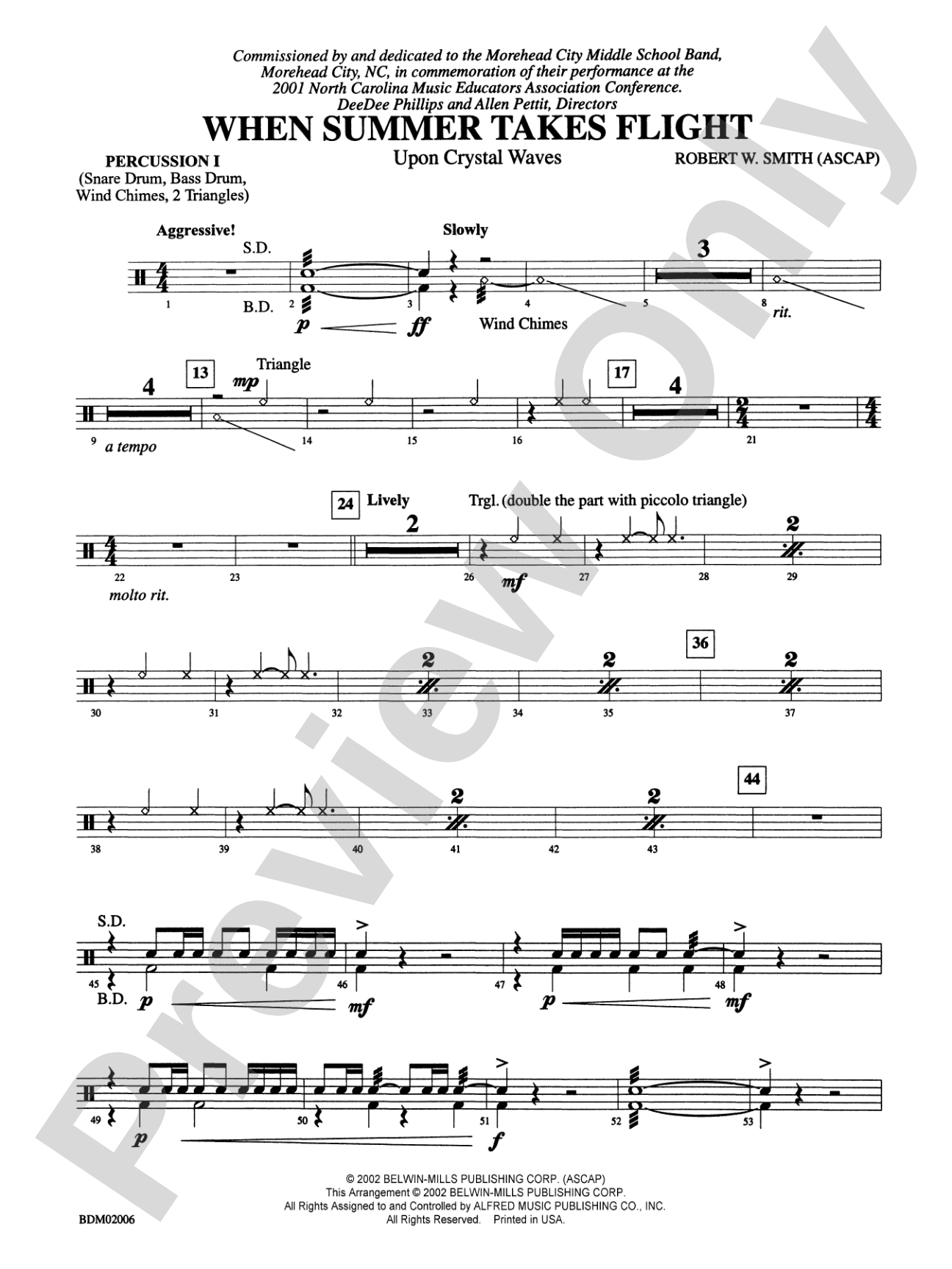 When Summer Takes Flight: 1st Percussion