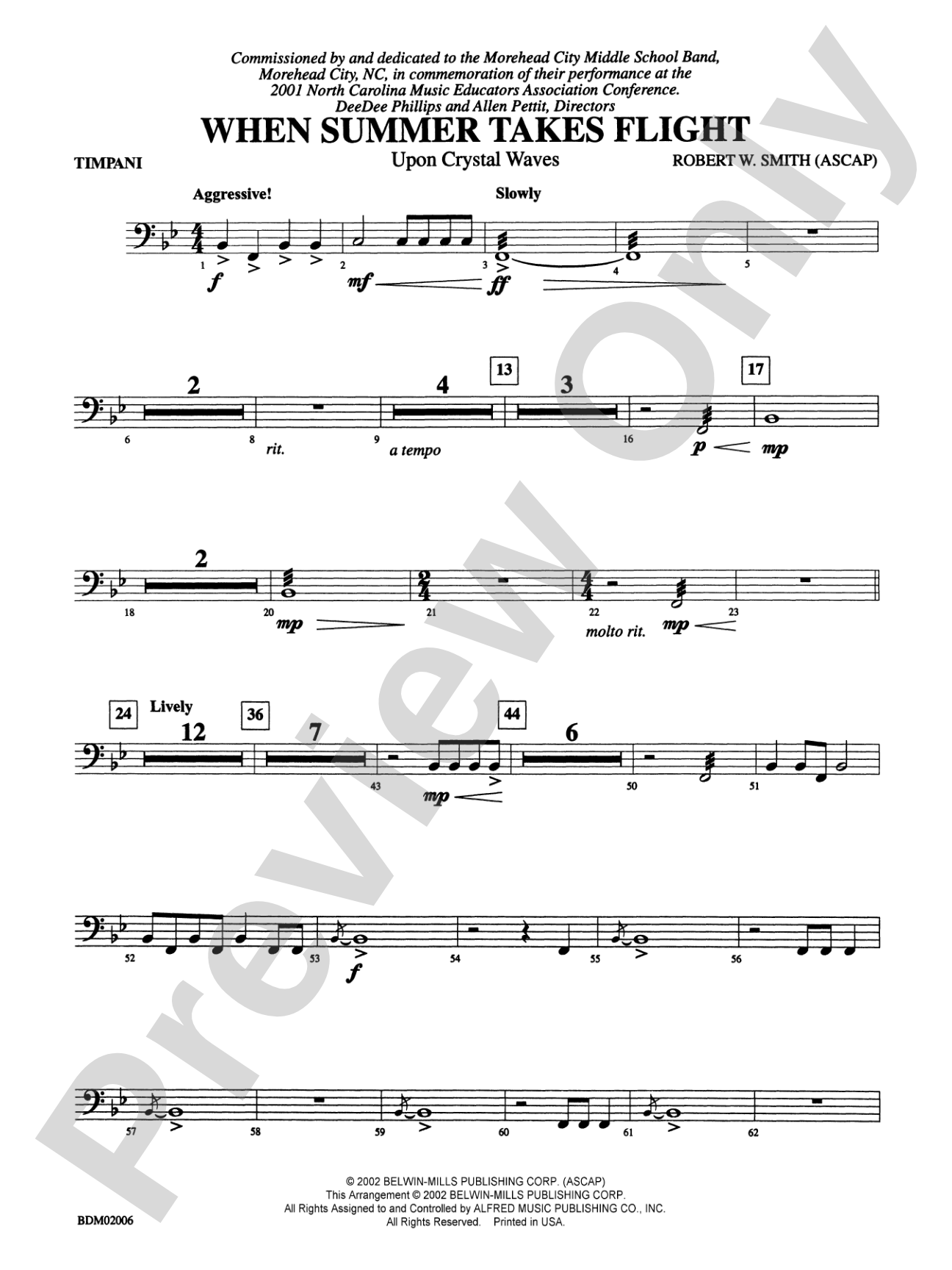 When Summer Takes Flight: Timpani