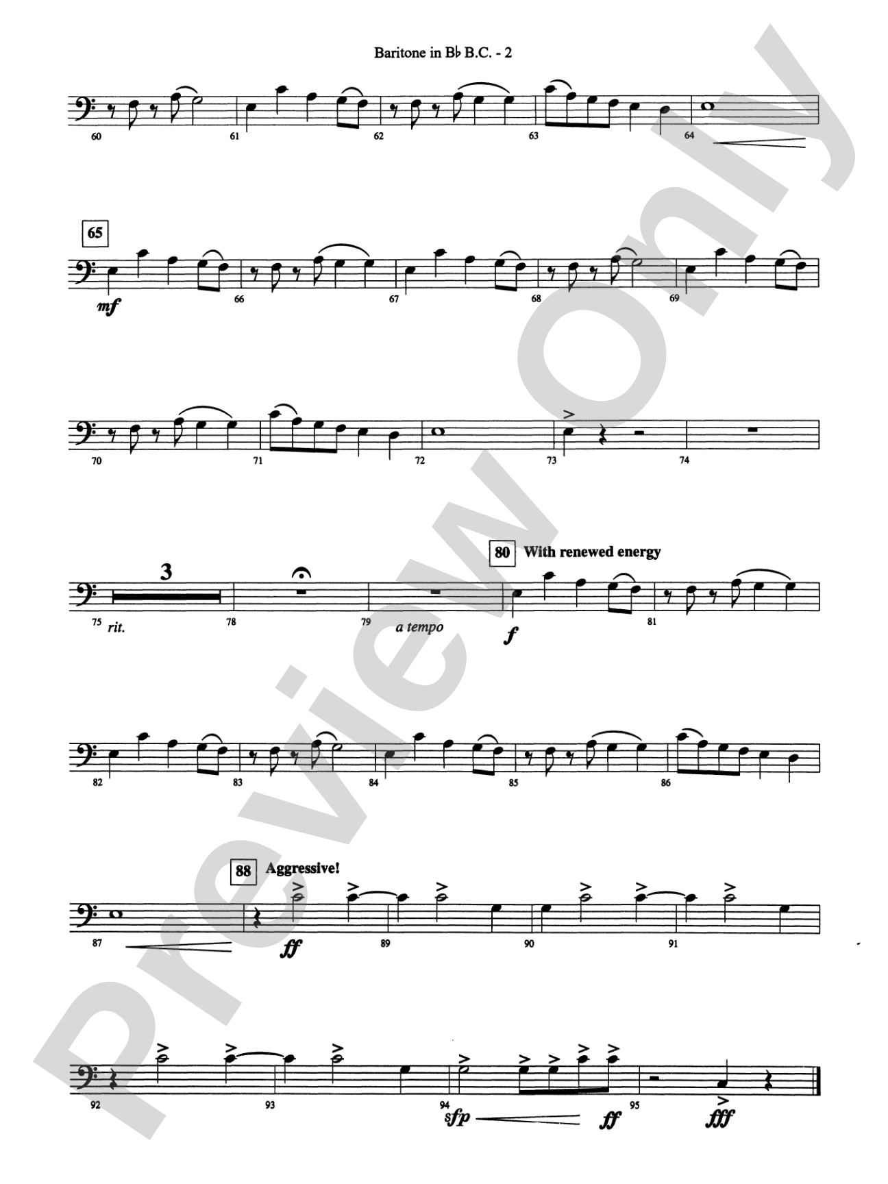 When Summer Takes Flight: (wp) B-flat Baritone B.C.