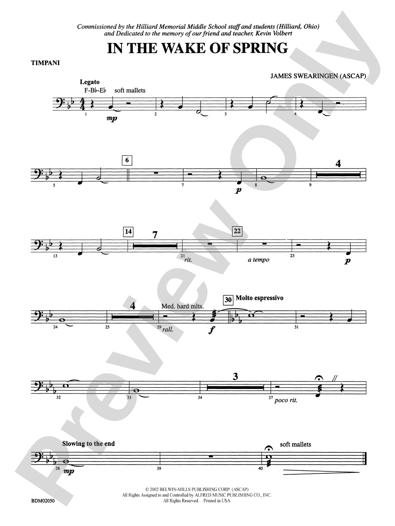 In the Wake of Spring: Timpani
