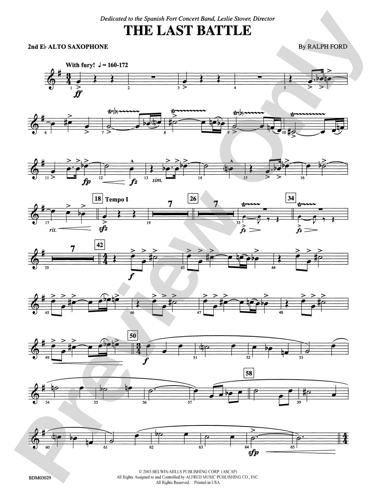 The Last Battle: 2nd E-flat Alto Saxophone