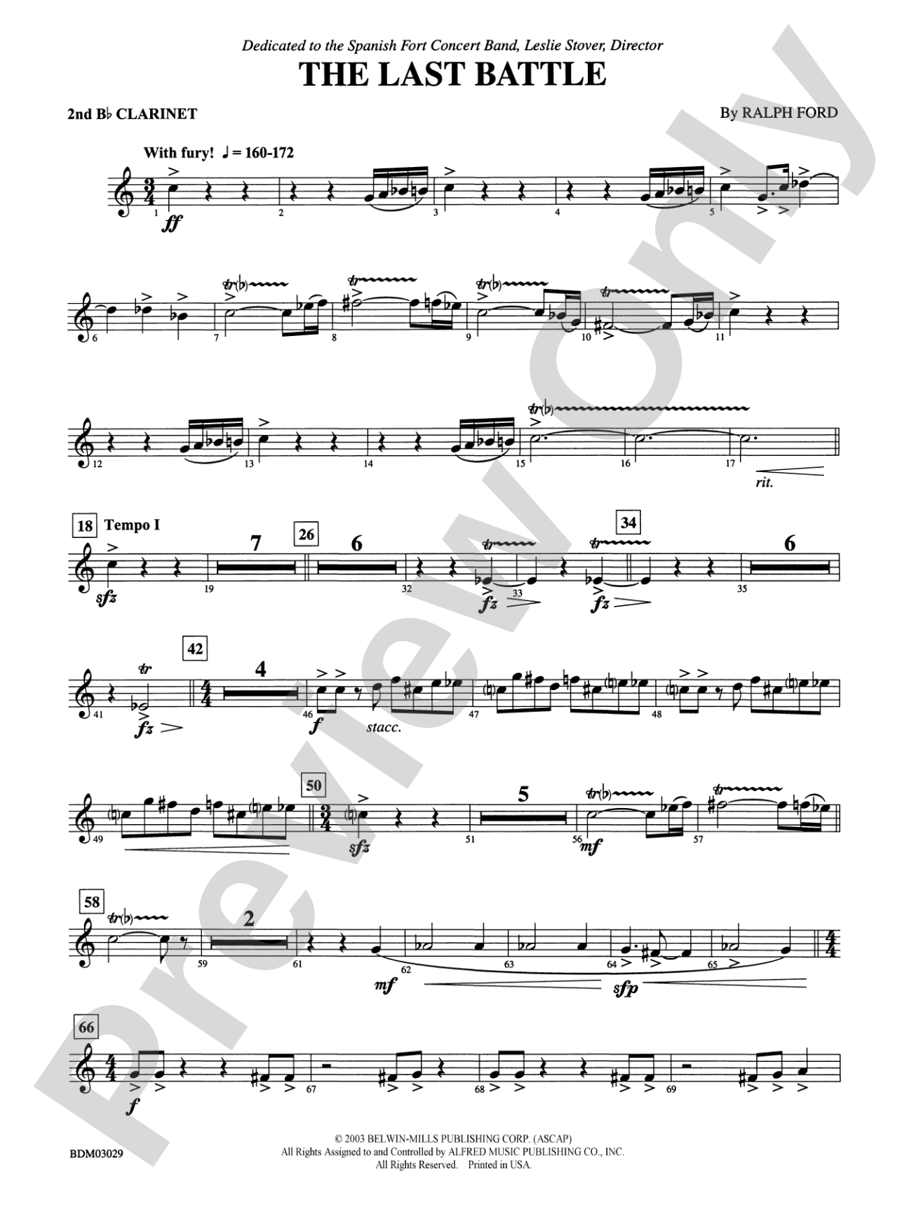 The Last Battle: 2nd B-flat Clarinet