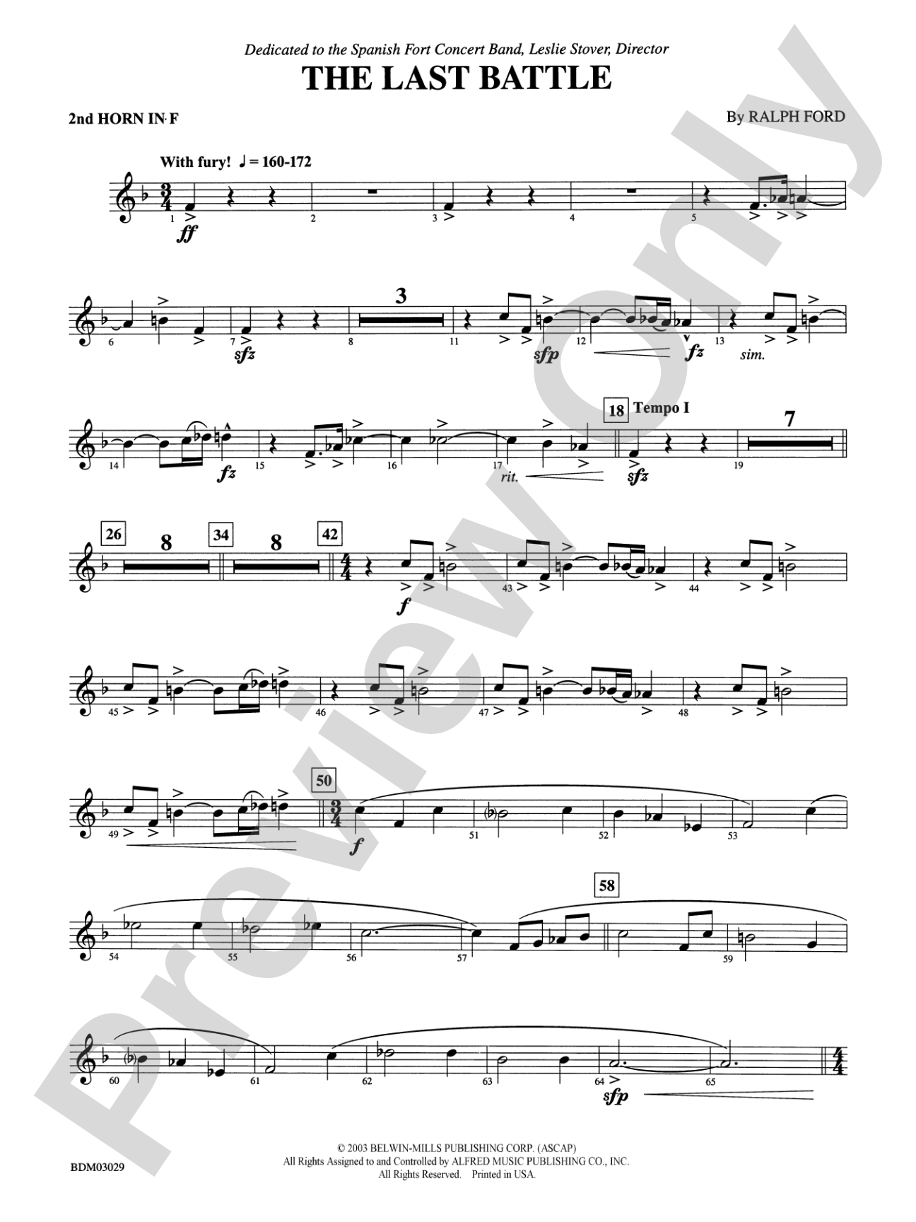 The Last Battle: 2nd F Horn