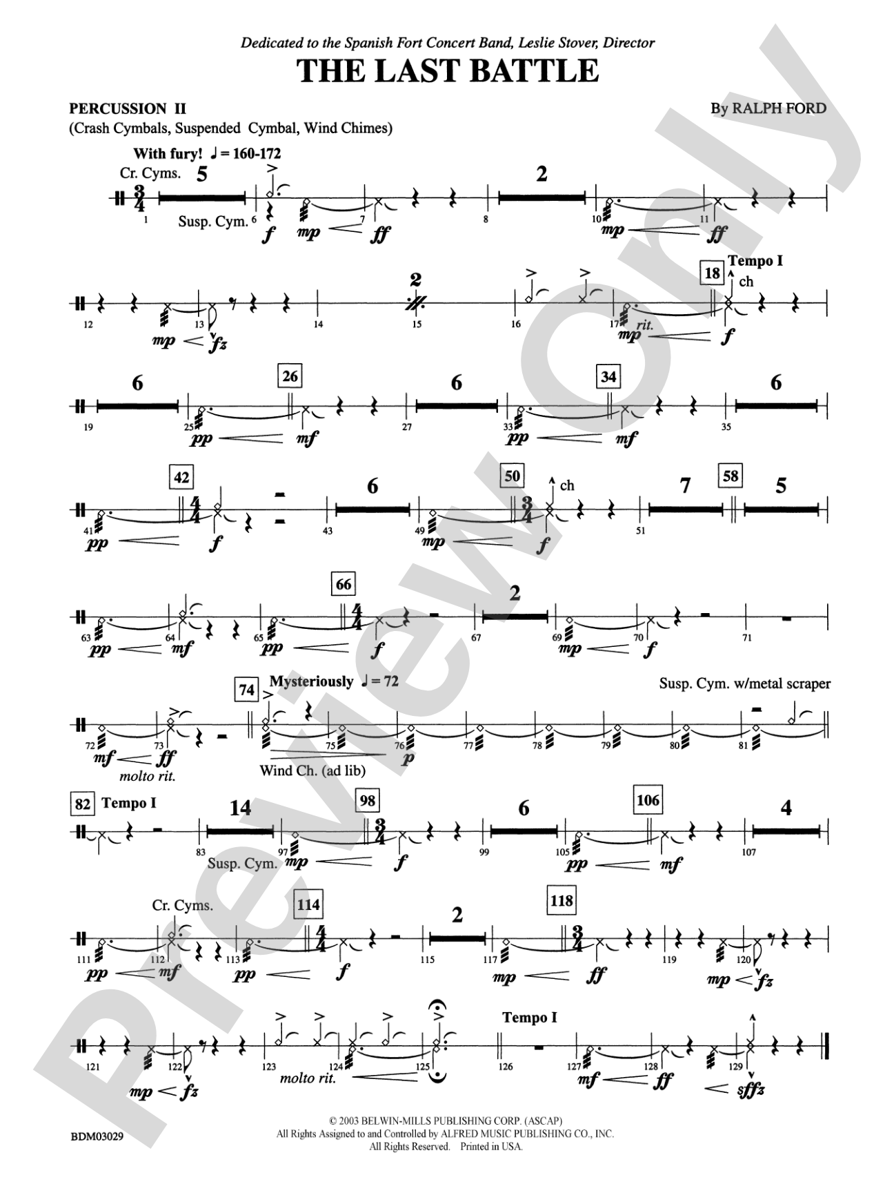 The Last Battle: 2nd Percussion