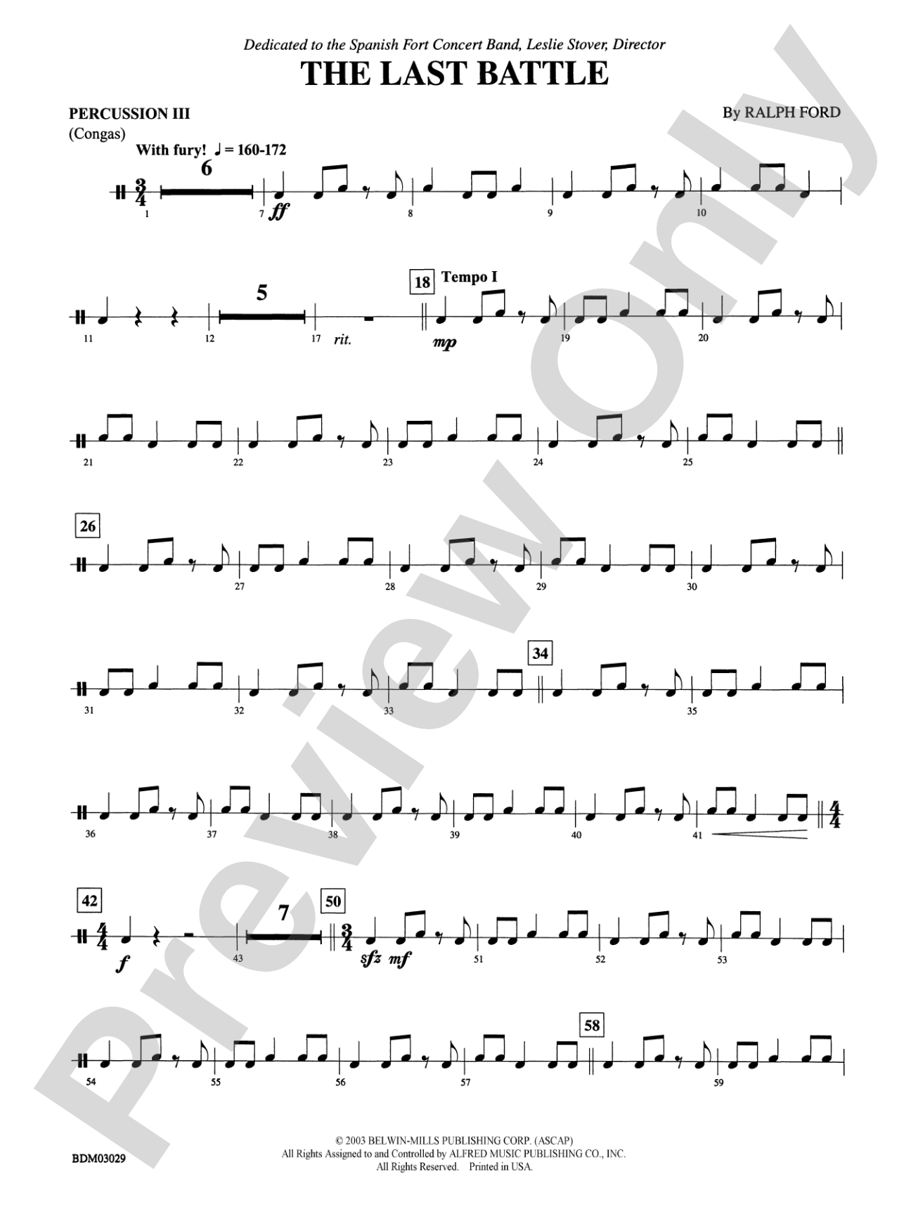 The Last Battle: 3rd Percussion