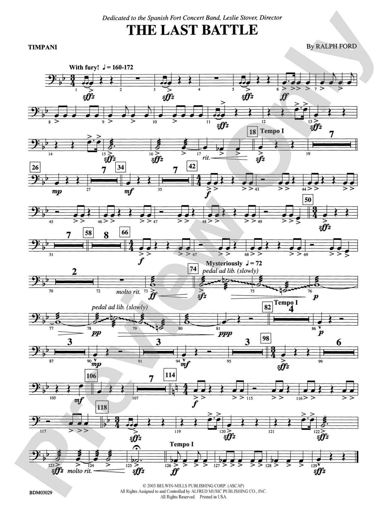 The Last Battle: Timpani