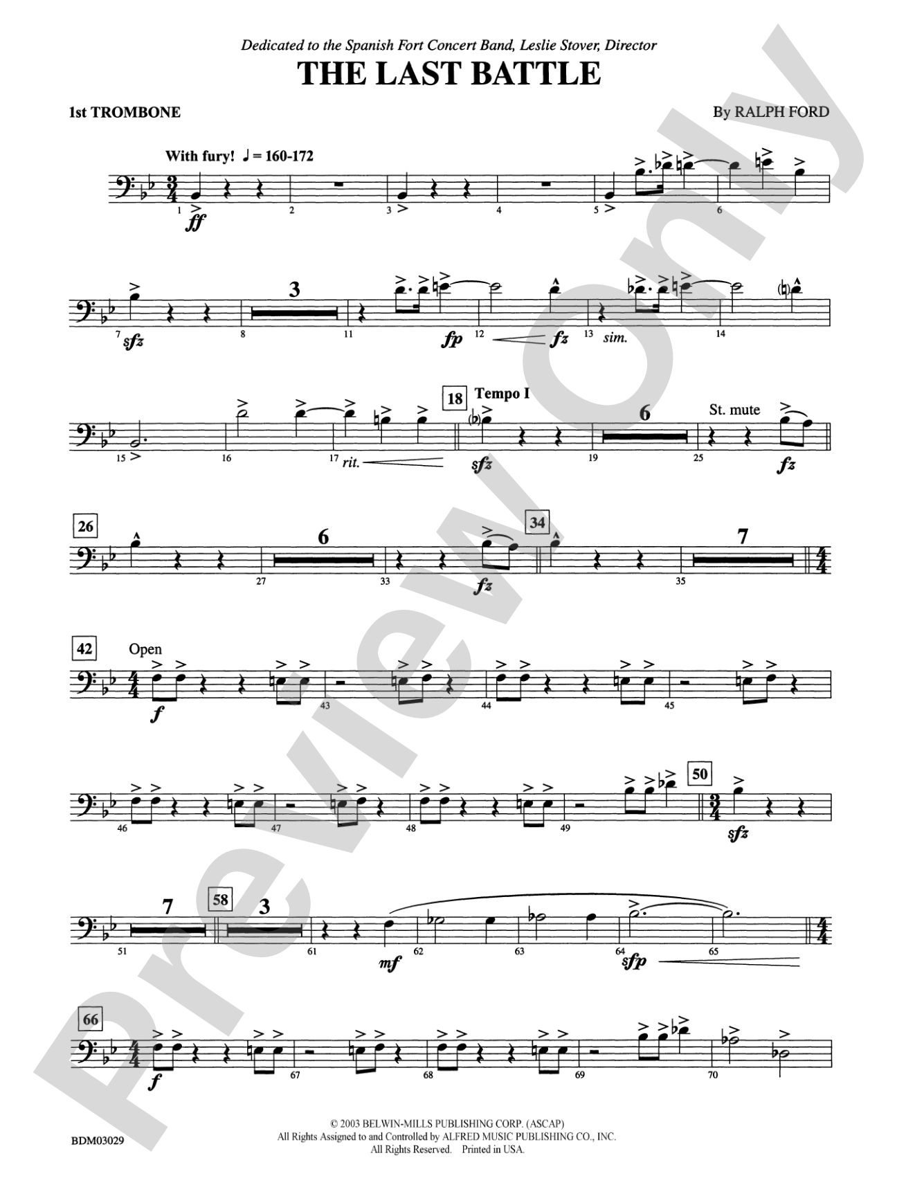 The Last Battle: 1st Trombone