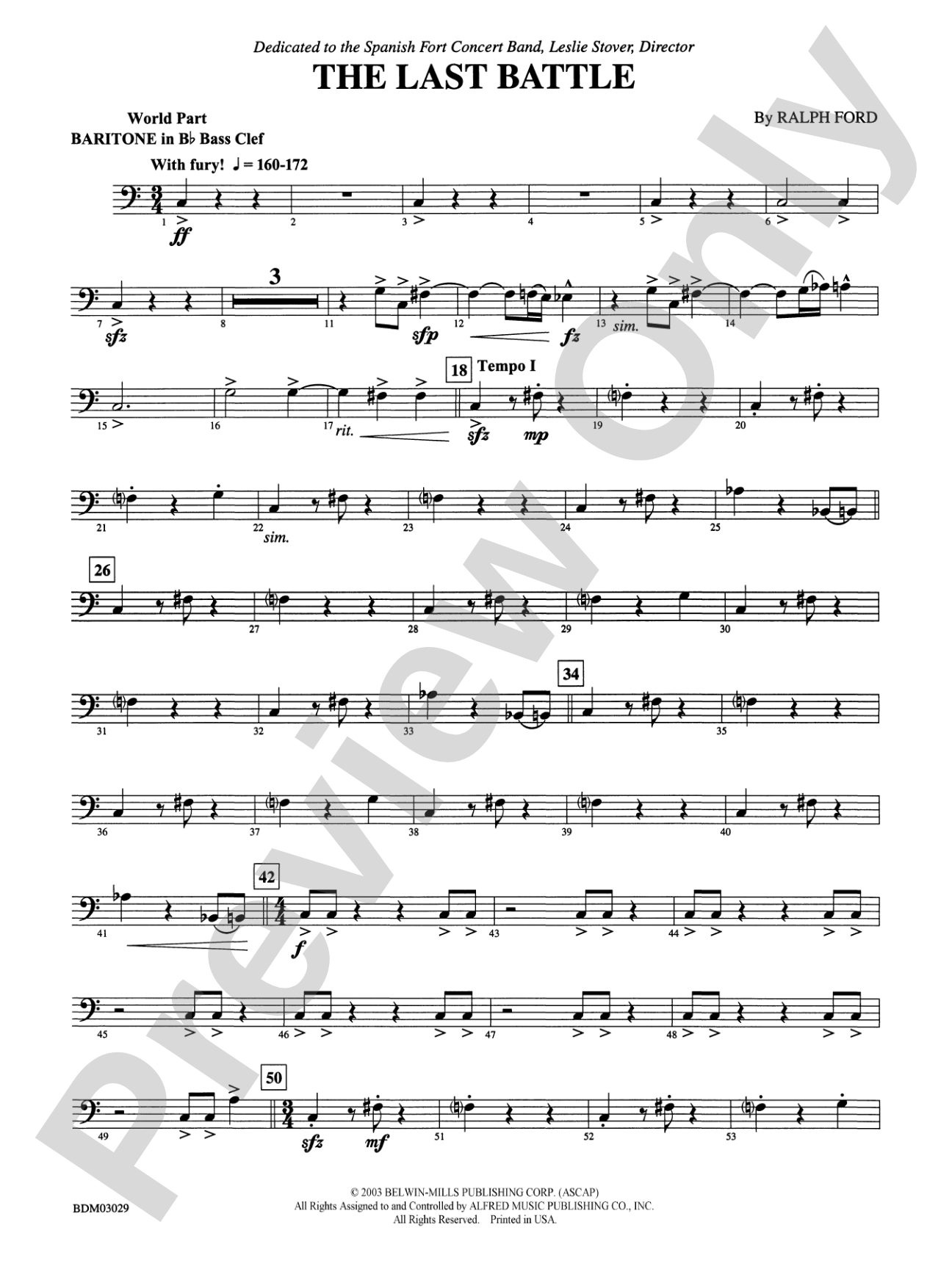 The Last Battle: (wp) B-flat Baritone B.C.