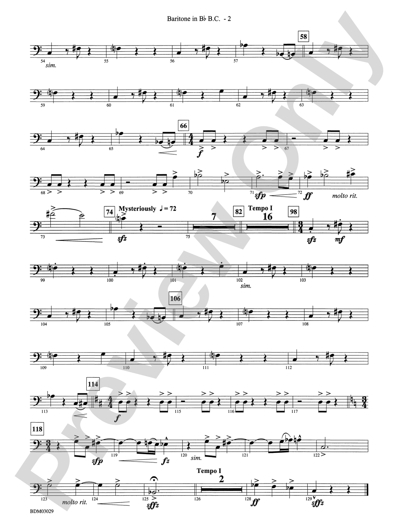 The Last Battle: (wp) B-flat Baritone B.C.
