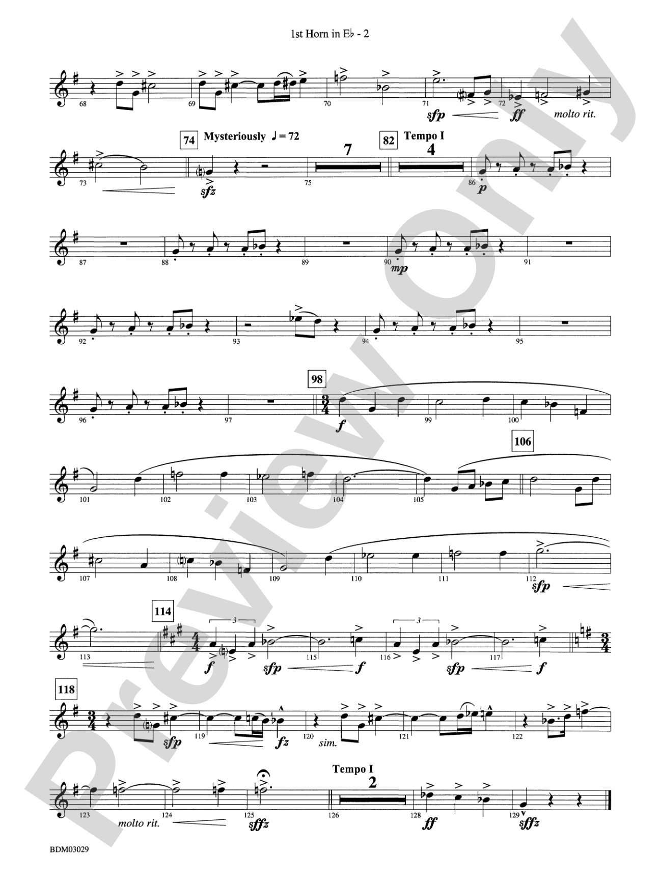 The Last Battle: (wp) 1st Horn in E-flat