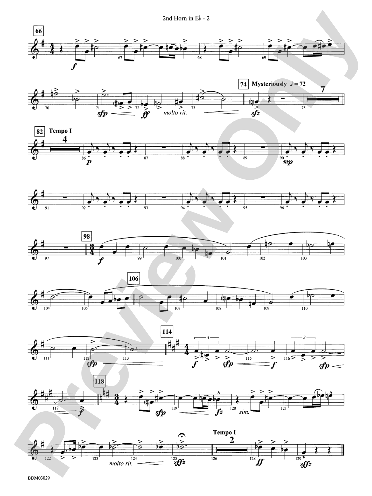 The Last Battle: (wp) 2nd Horn in E-flat