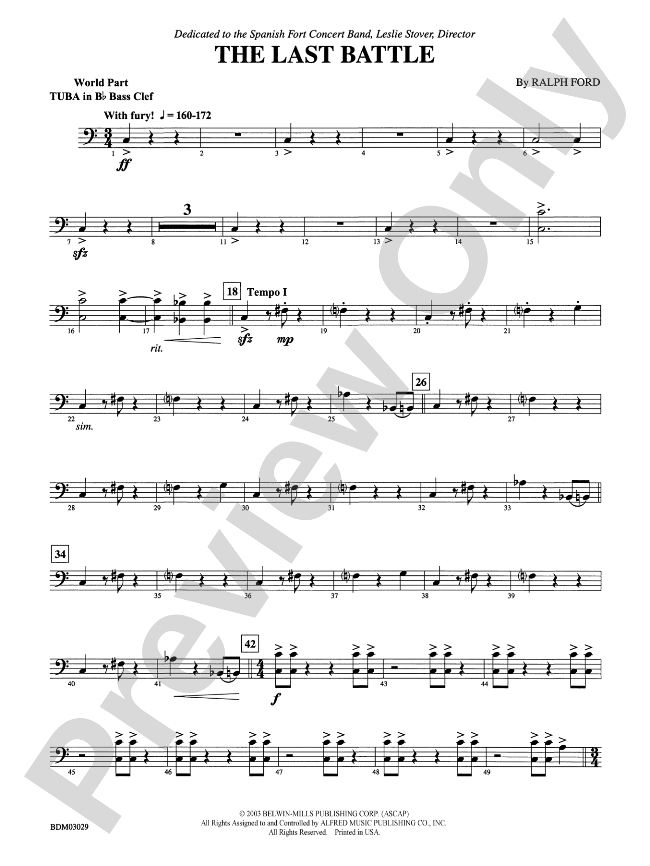 The Last Battle: (wp) B-flat Tuba B.C.
