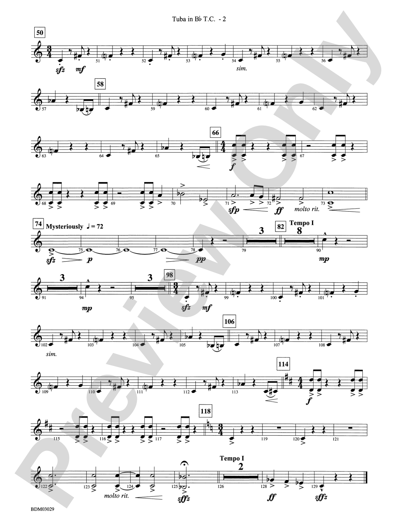 The Last Battle: (wp) B-flat Tuba T.C.