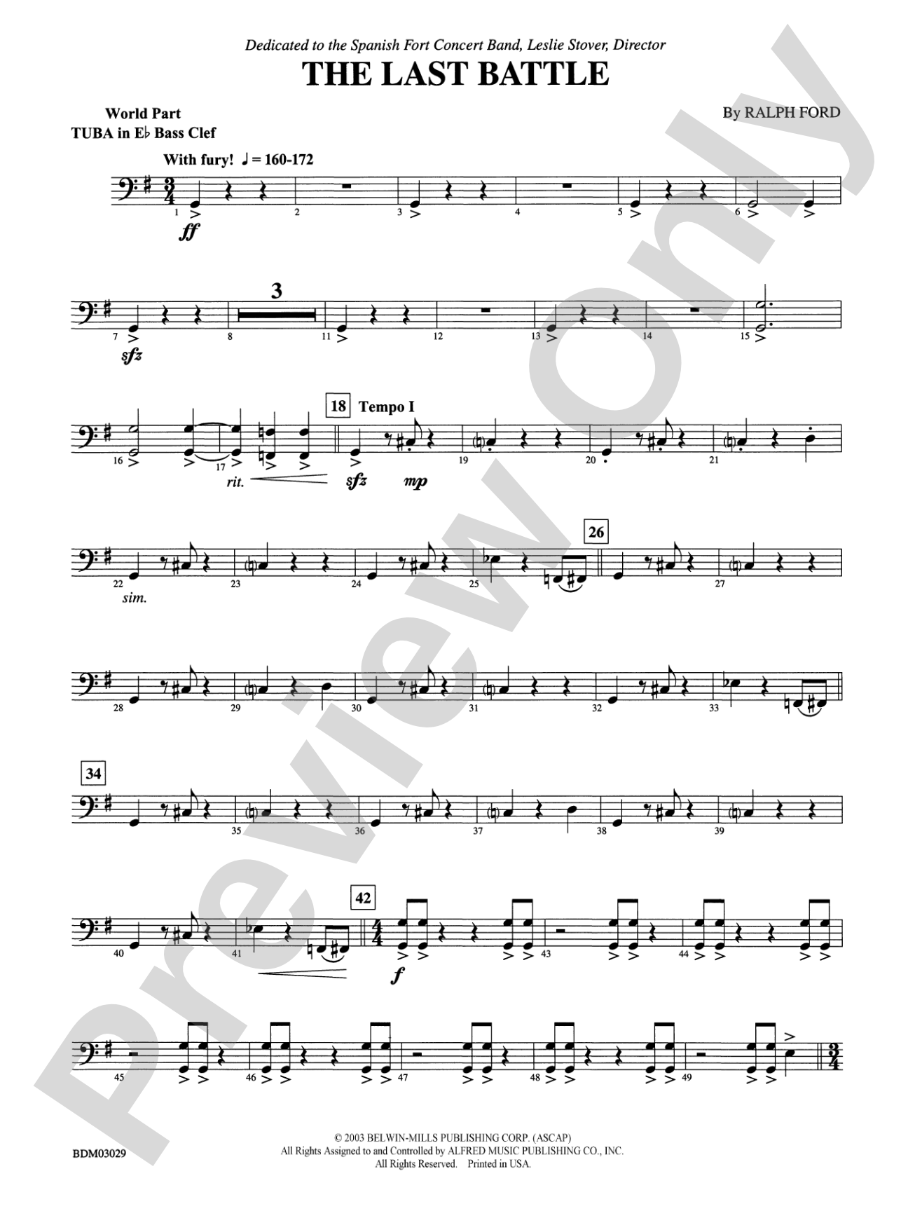 The Last Battle: (wp) E-flat Tuba B.C.