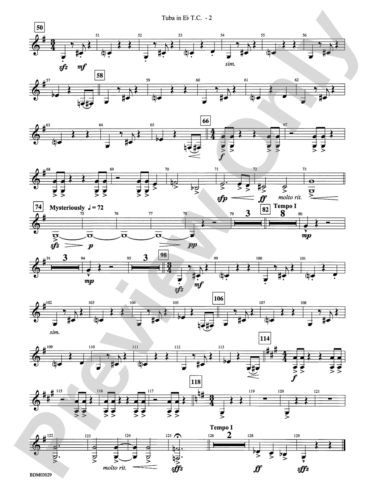 The Last Battle: (wp) E-flat Tuba T.C.