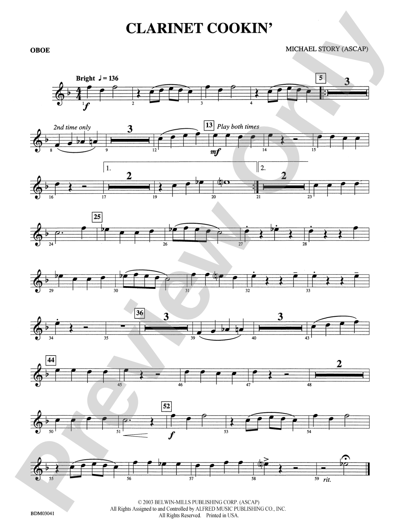 Clarinet Cookin': Oboe
