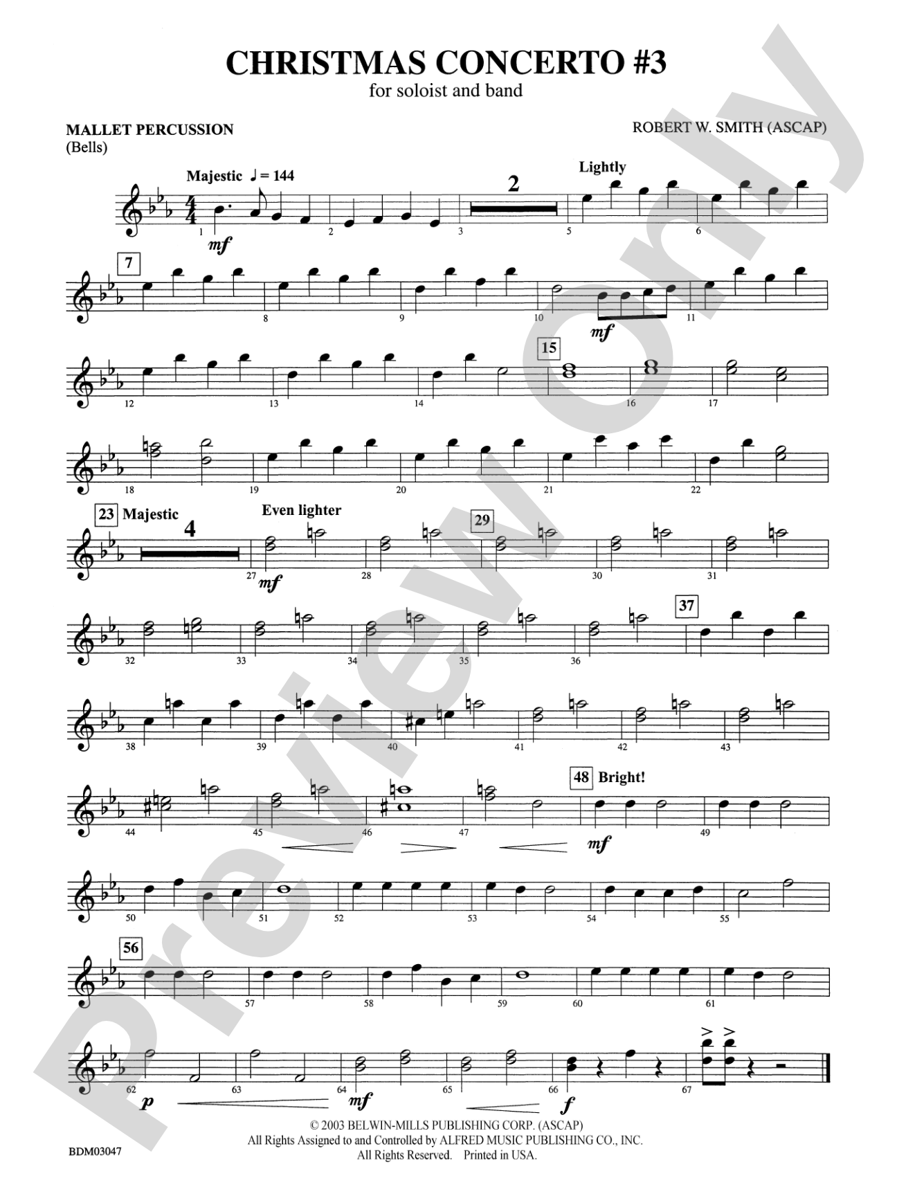 Christmas Concerto #3 (for Soloist and Band): Mallets