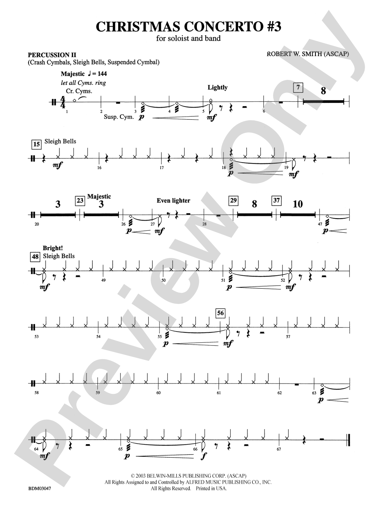 Christmas Concerto #3 (for Soloist and Band): 2nd Percussion