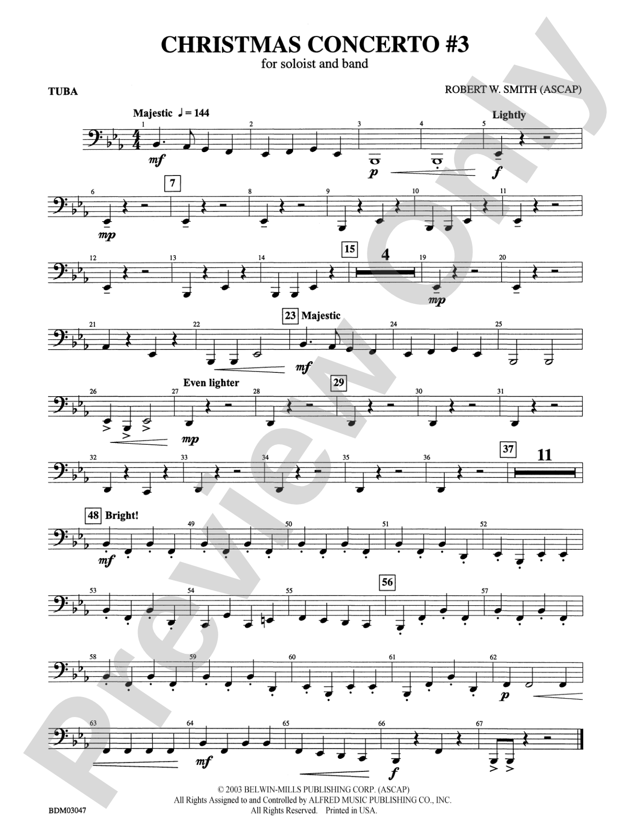 Christmas Concerto #3 (for Soloist and Band): Tuba