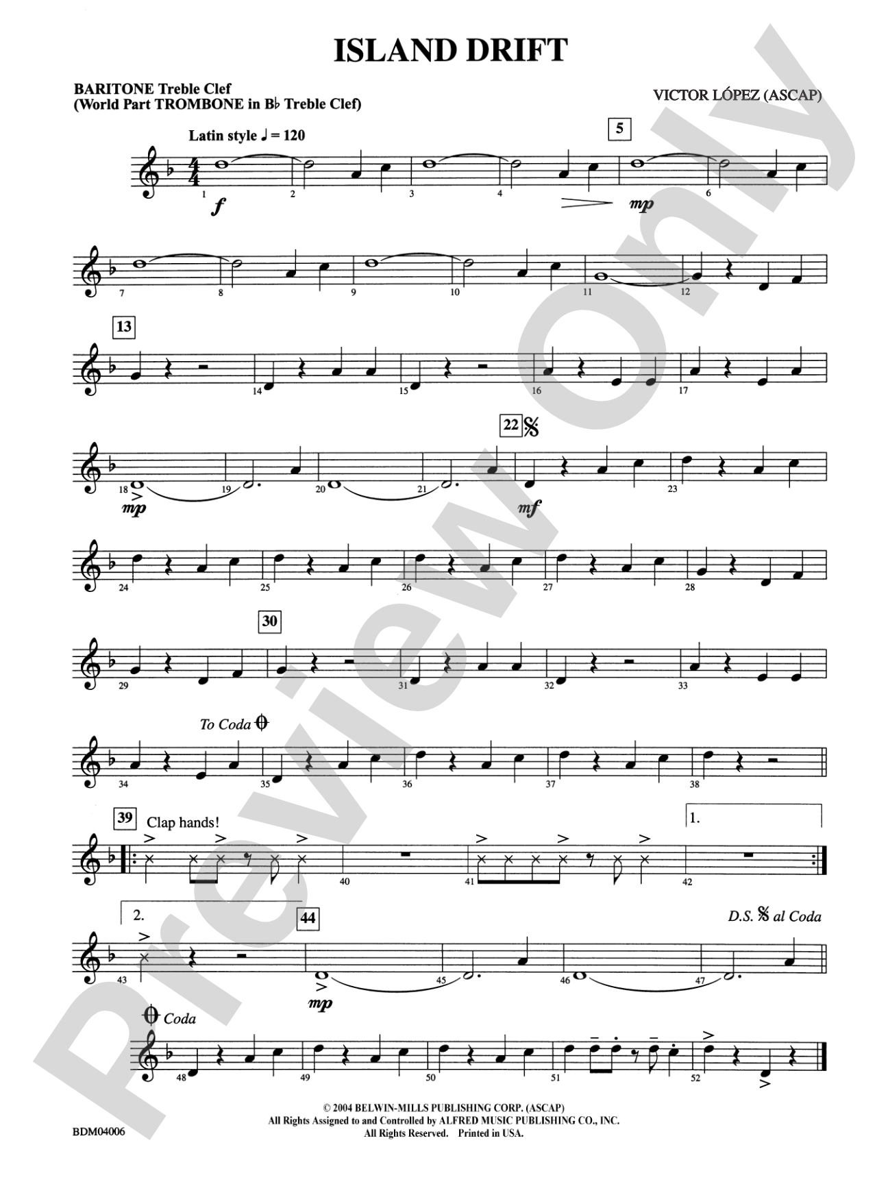 Island Drift: Baritone T.C.