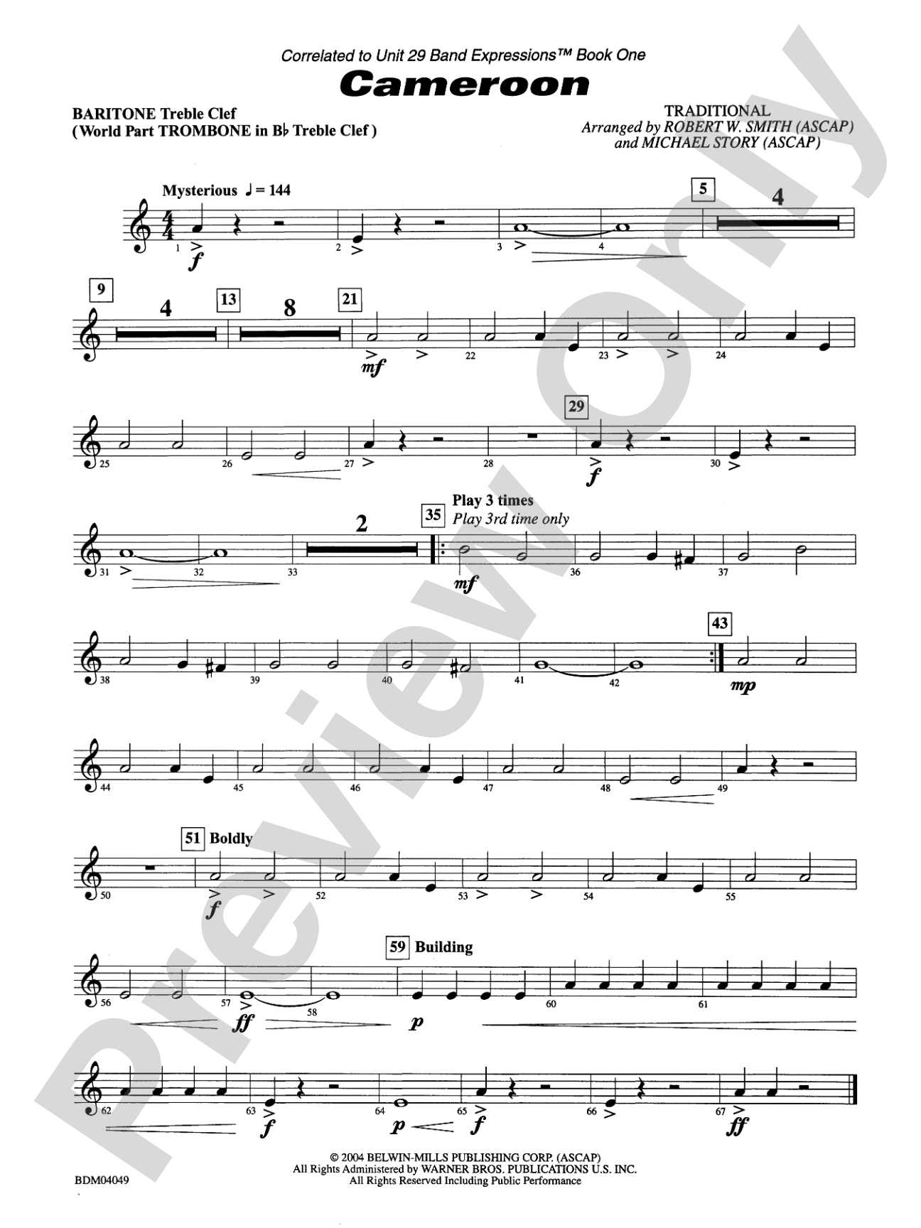 Cameroon: Baritone T.C.