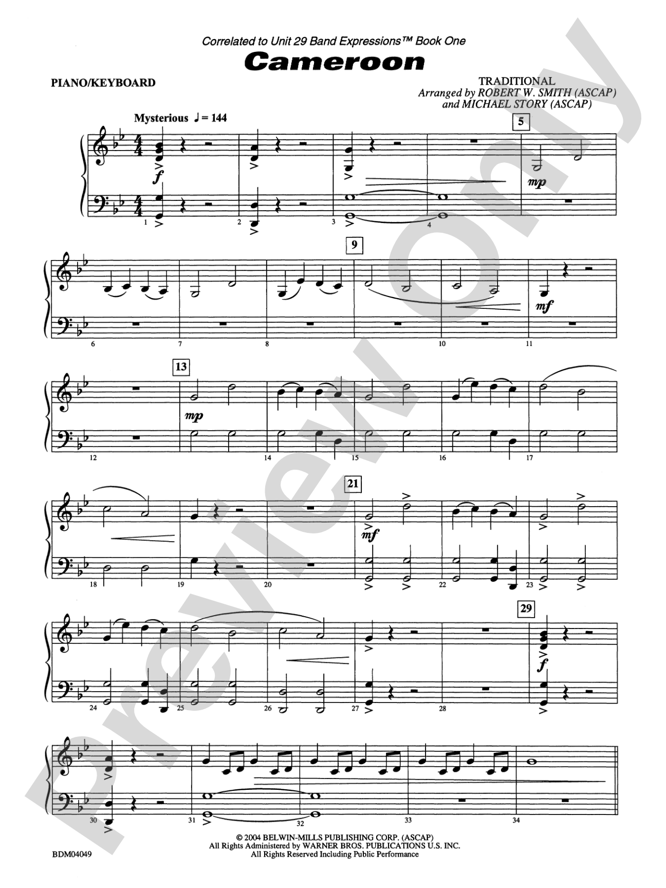 Cameroon: Piano Accompaniment