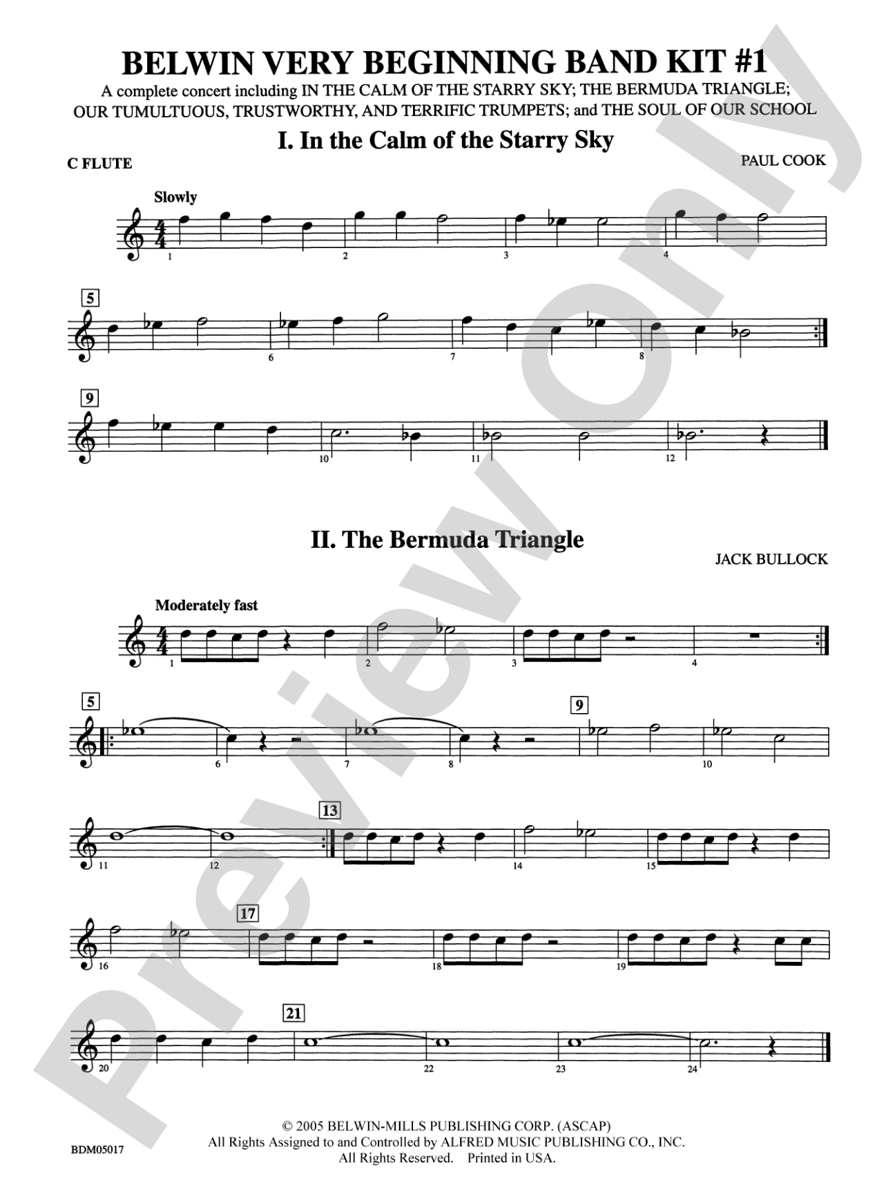Belwin Very Beginning Band Kit #1: Flute