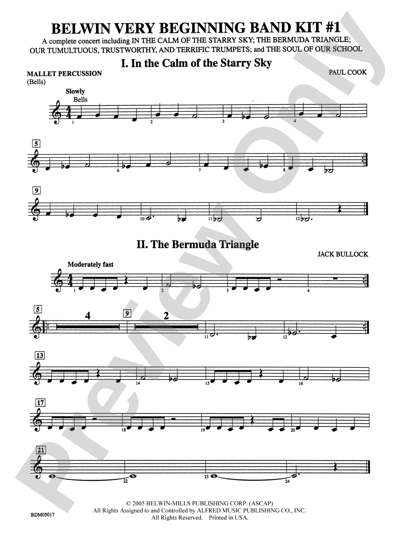 Belwin Very Beginning Band Kit #1: Mallets