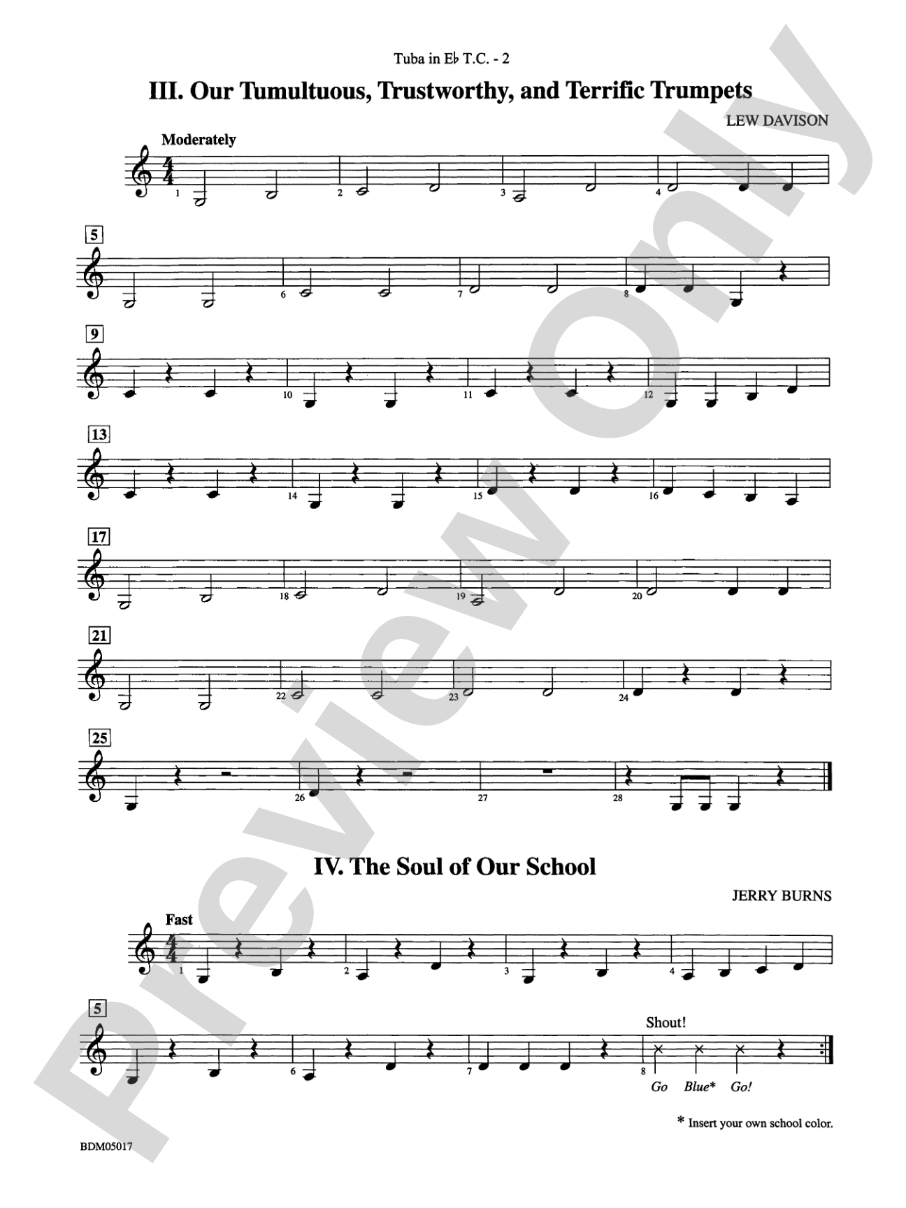 Belwin Very Beginning Band Kit #1: (wp) E-flat Tuba T.C.