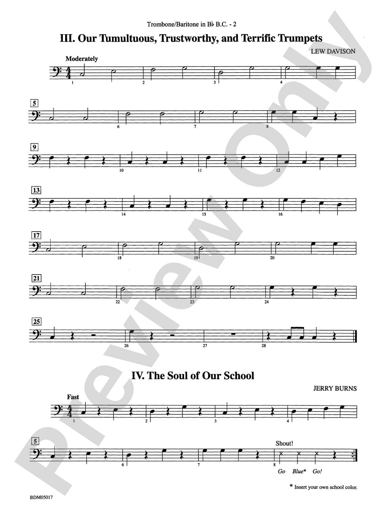 Belwin Very Beginning Band Kit #1: (wp) 1st B-flat Trombone B.C.