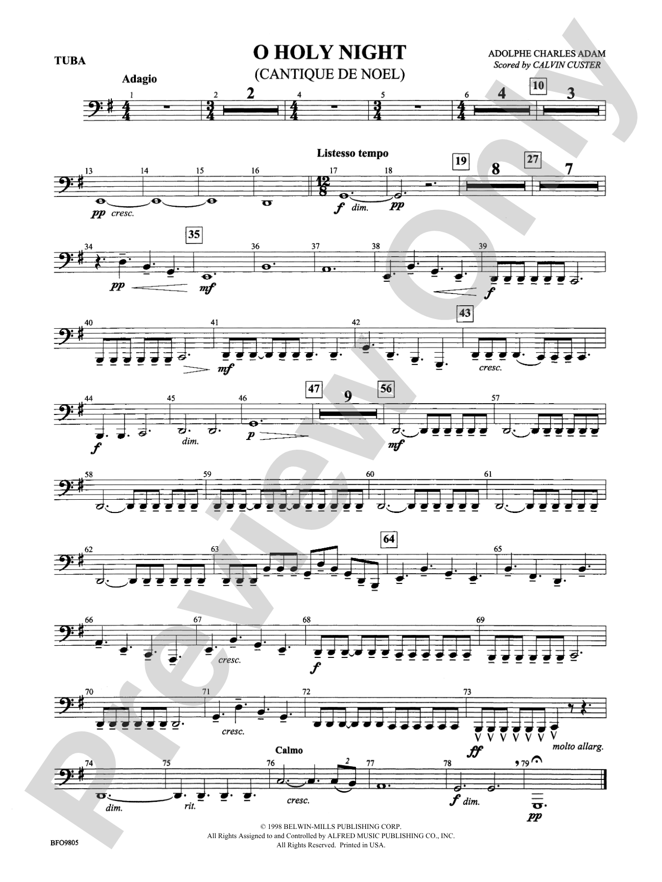 O Holy Night: Tuba