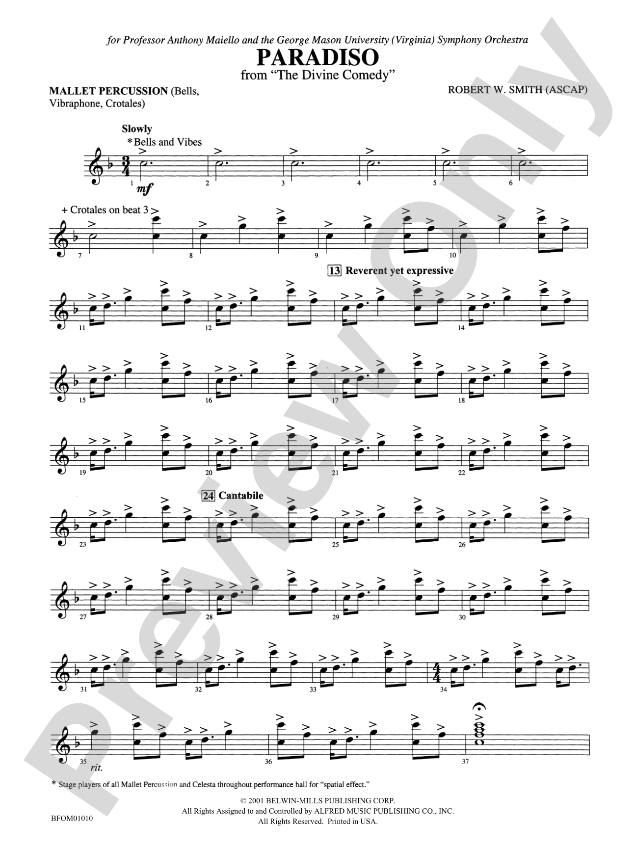 Paradiso (from The Divine Comedy): Mallets