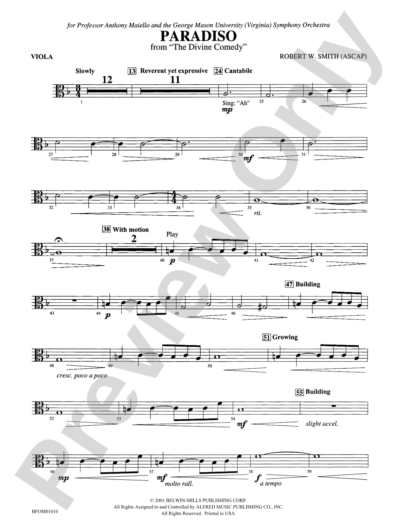 Paradiso (from The Divine Comedy): Viola