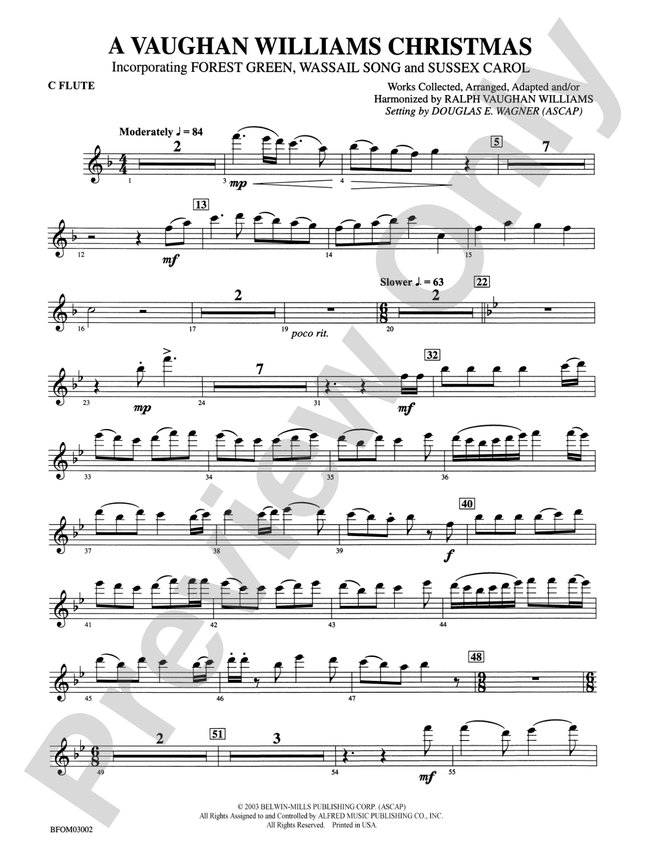 A Vaughan Williams Christmas: Flute