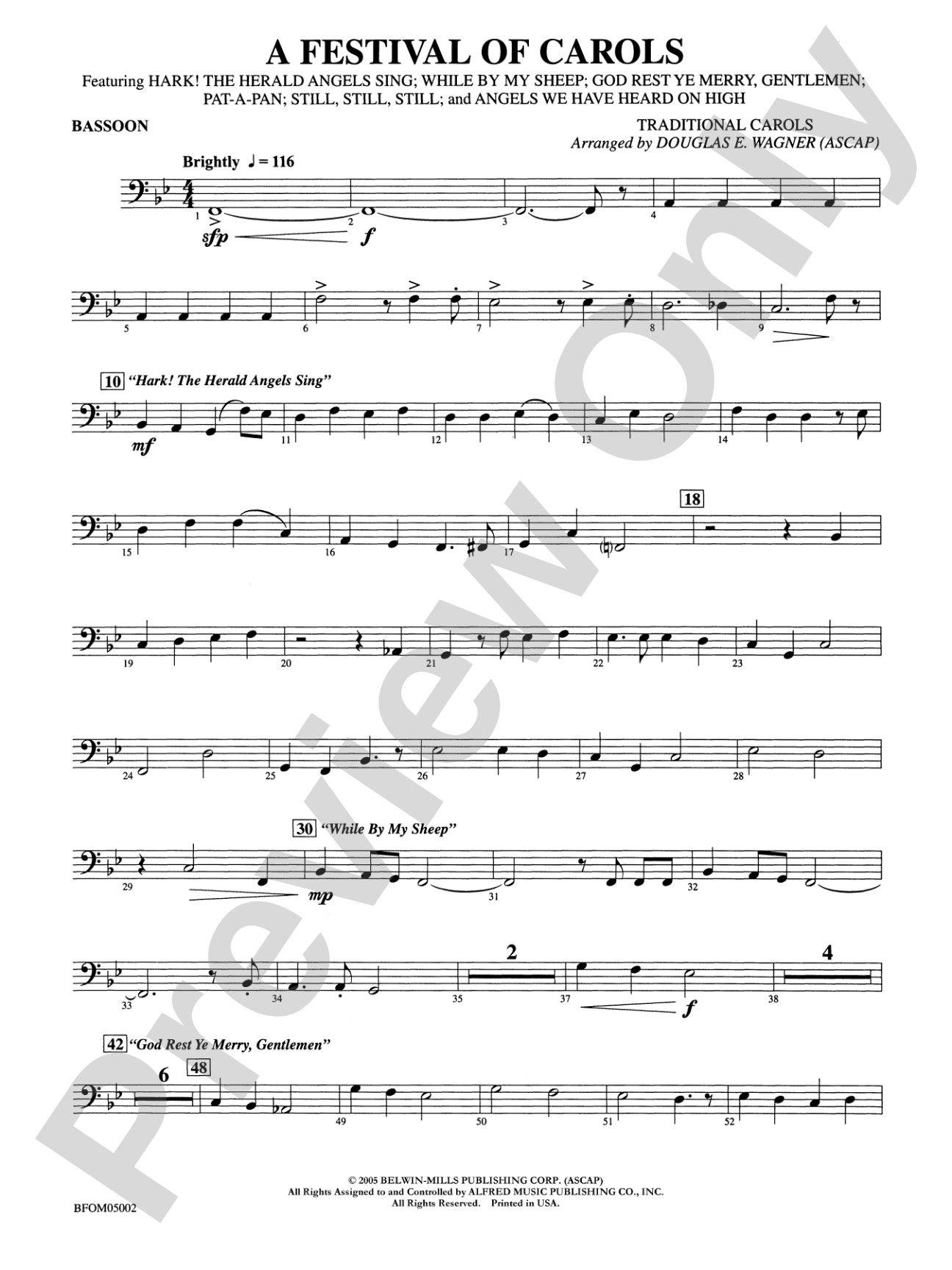 A Festival of Carols: Bassoon