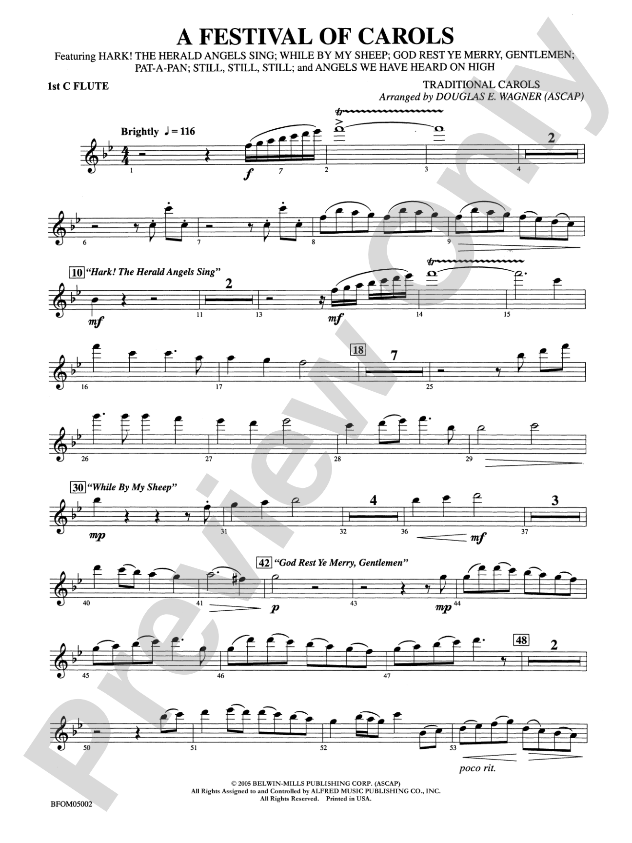 A Festival of Carols: Flute