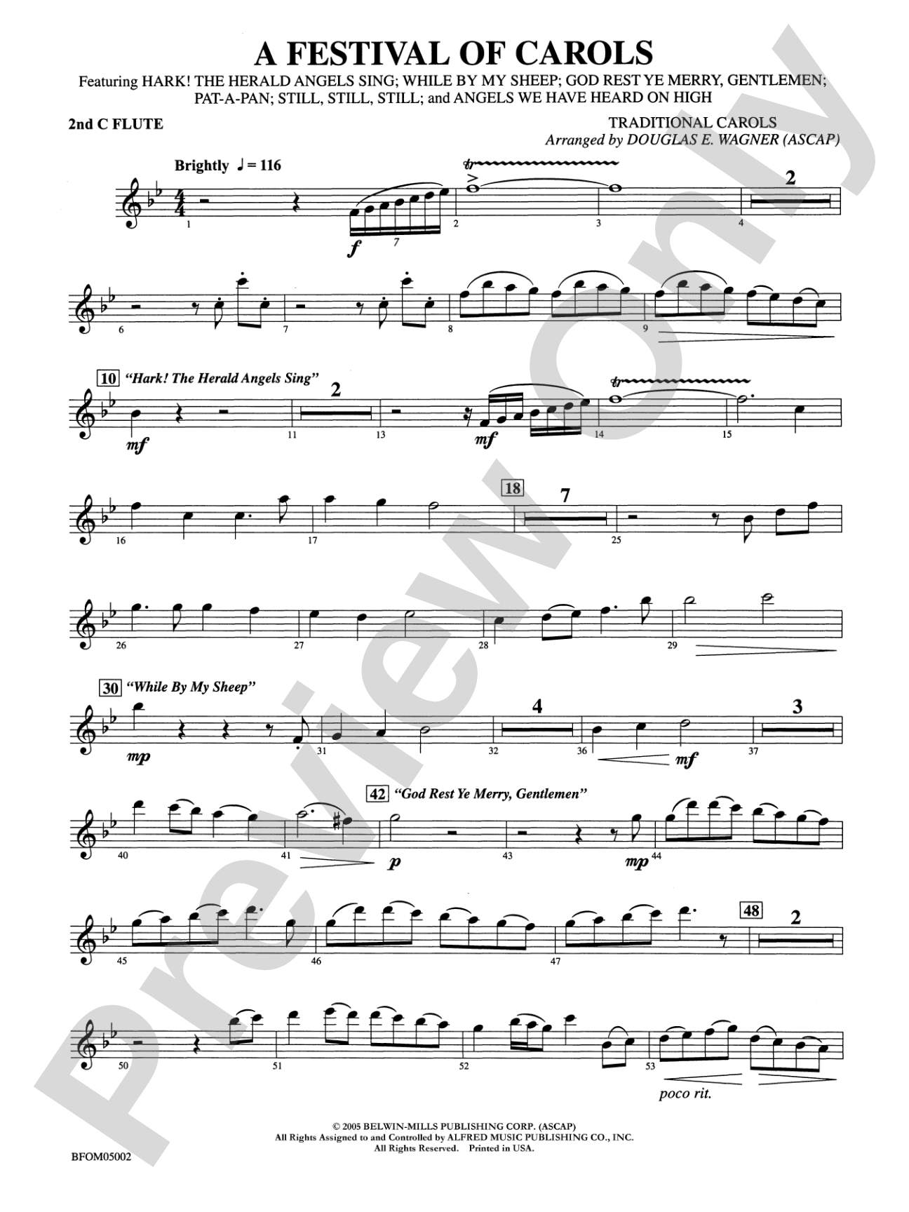 A Festival of Carols: 2nd Flute
