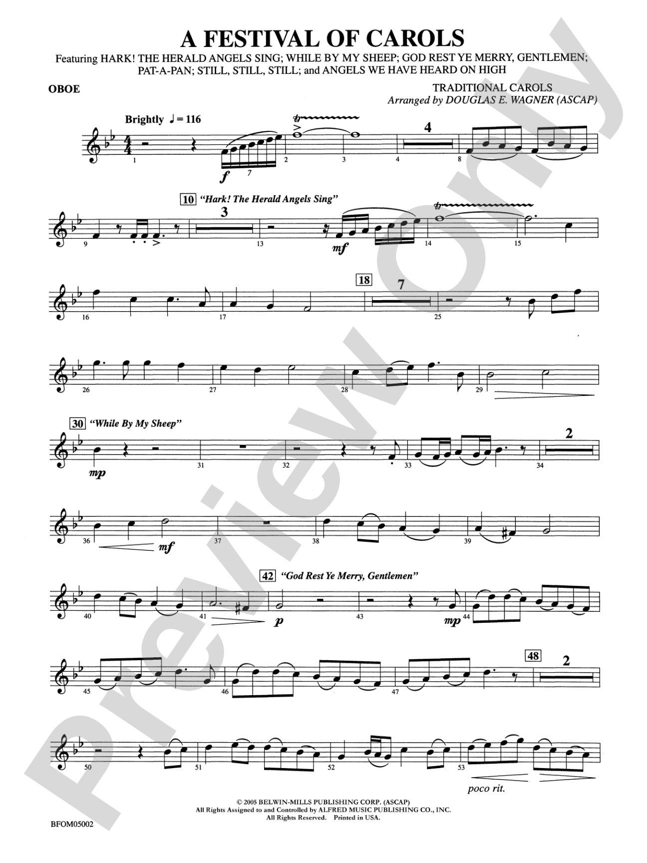 A Festival of Carols: Oboe