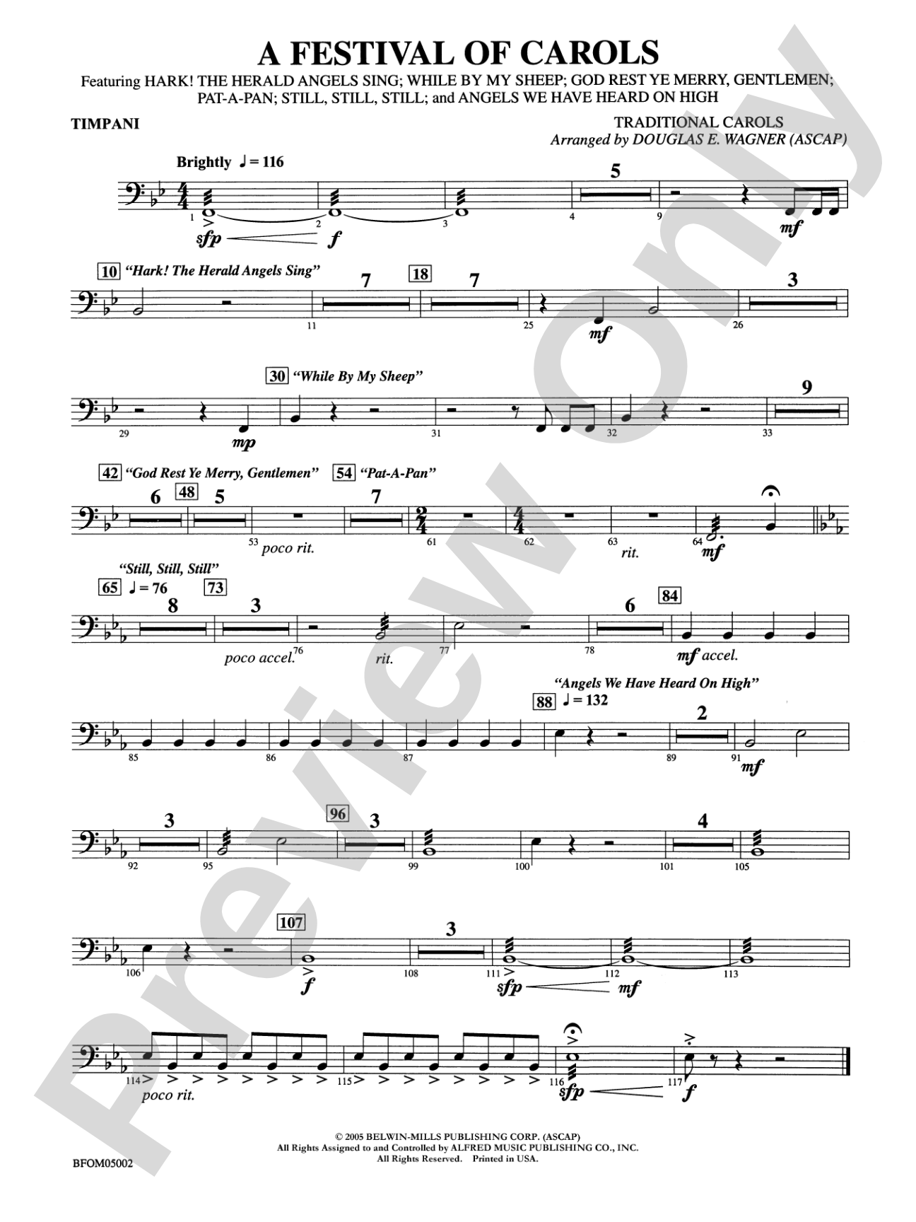 A Festival of Carols: Timpani