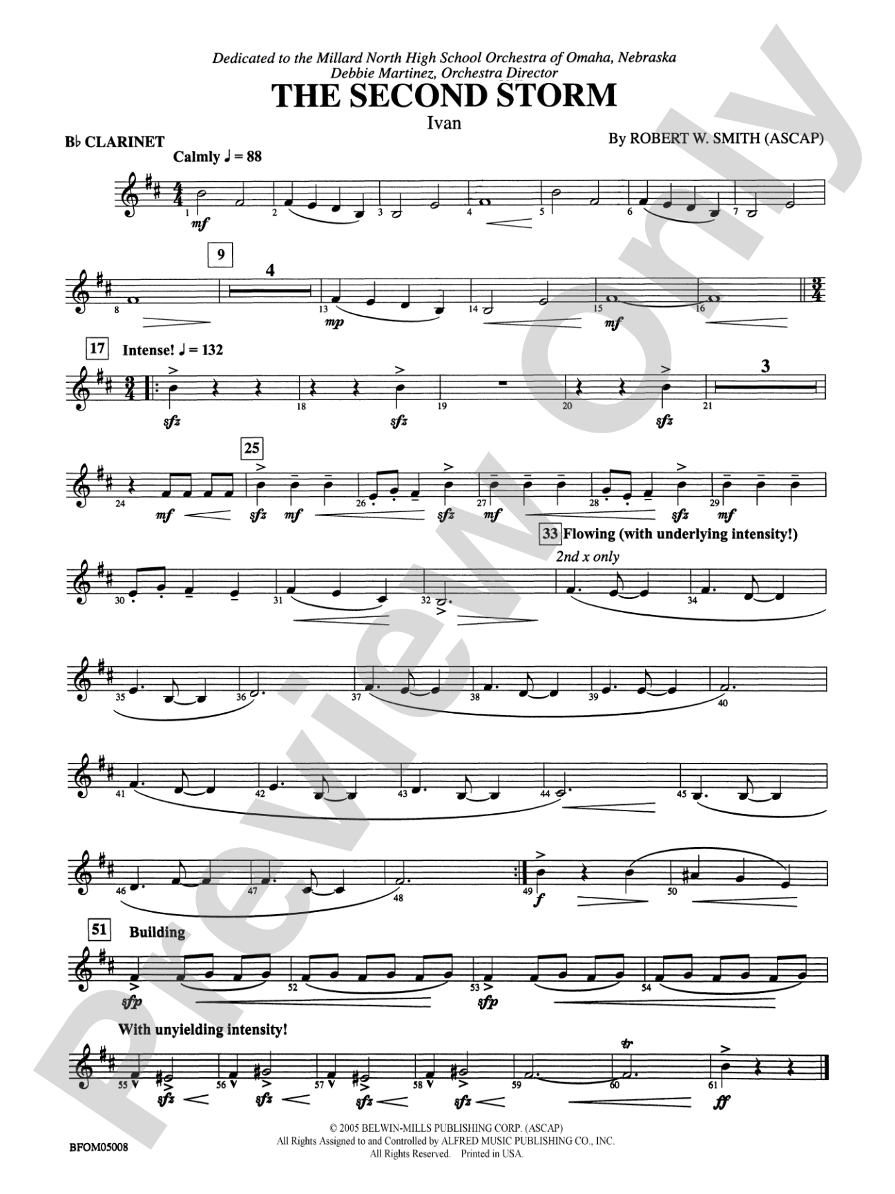 The Second Storm (Ivan): 1st B-flat Clarinet