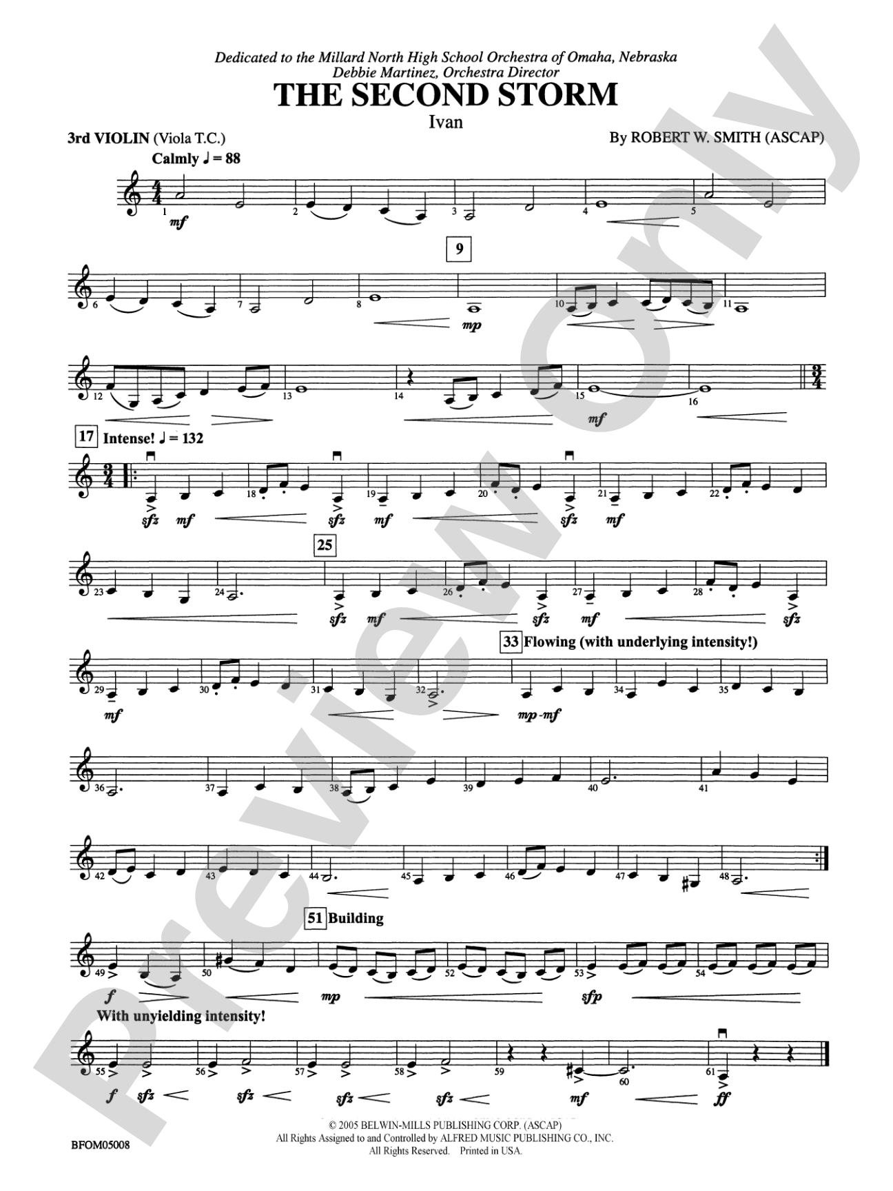 The Second Storm (Ivan): 3rd Violin (Viola [TC])