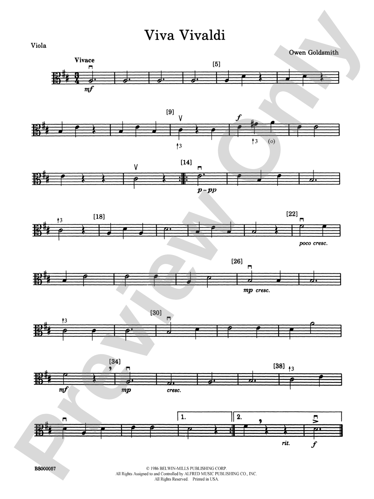 Viva Vivaldi: Viola