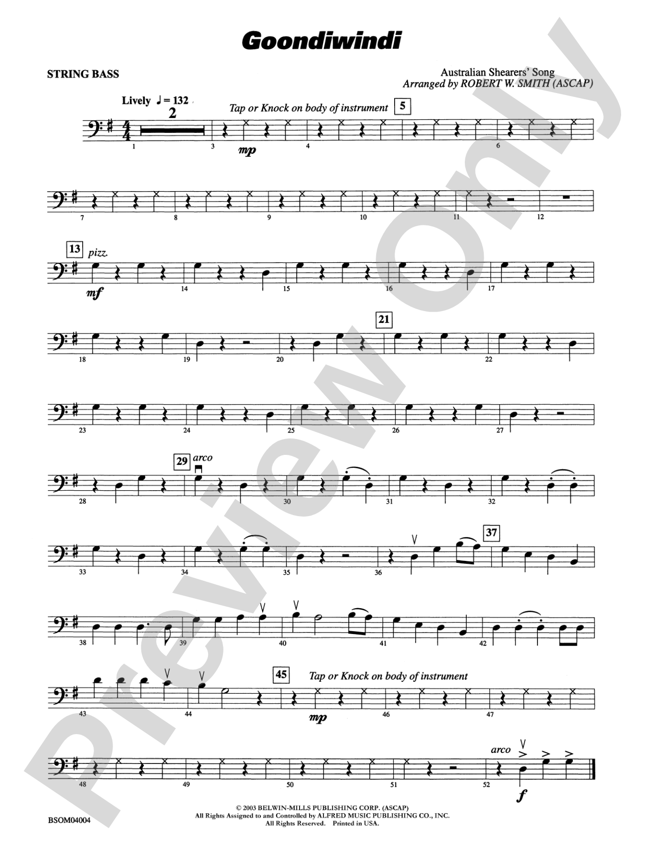 Goondiwindi: String Bass