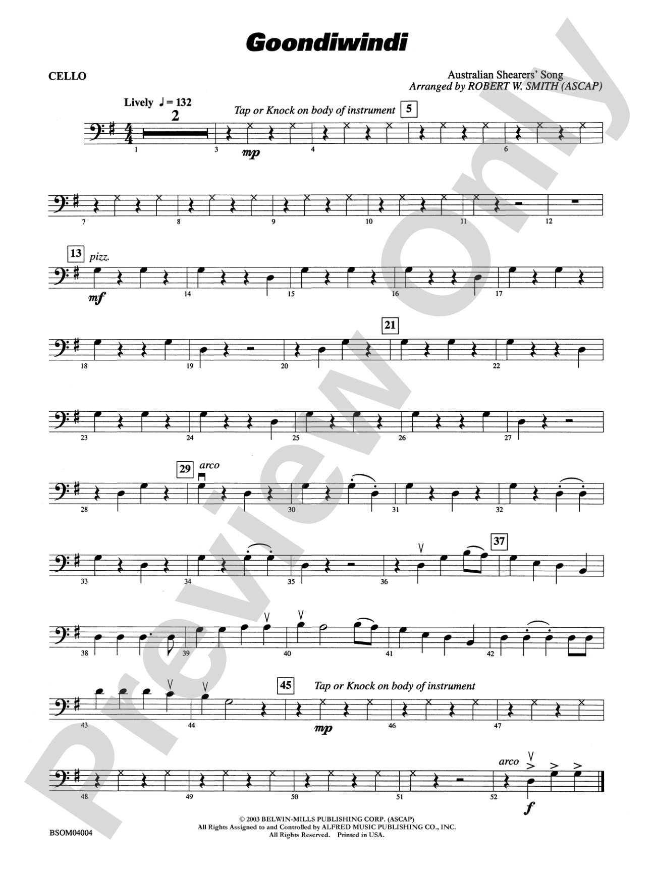 Goondiwindi: Cello