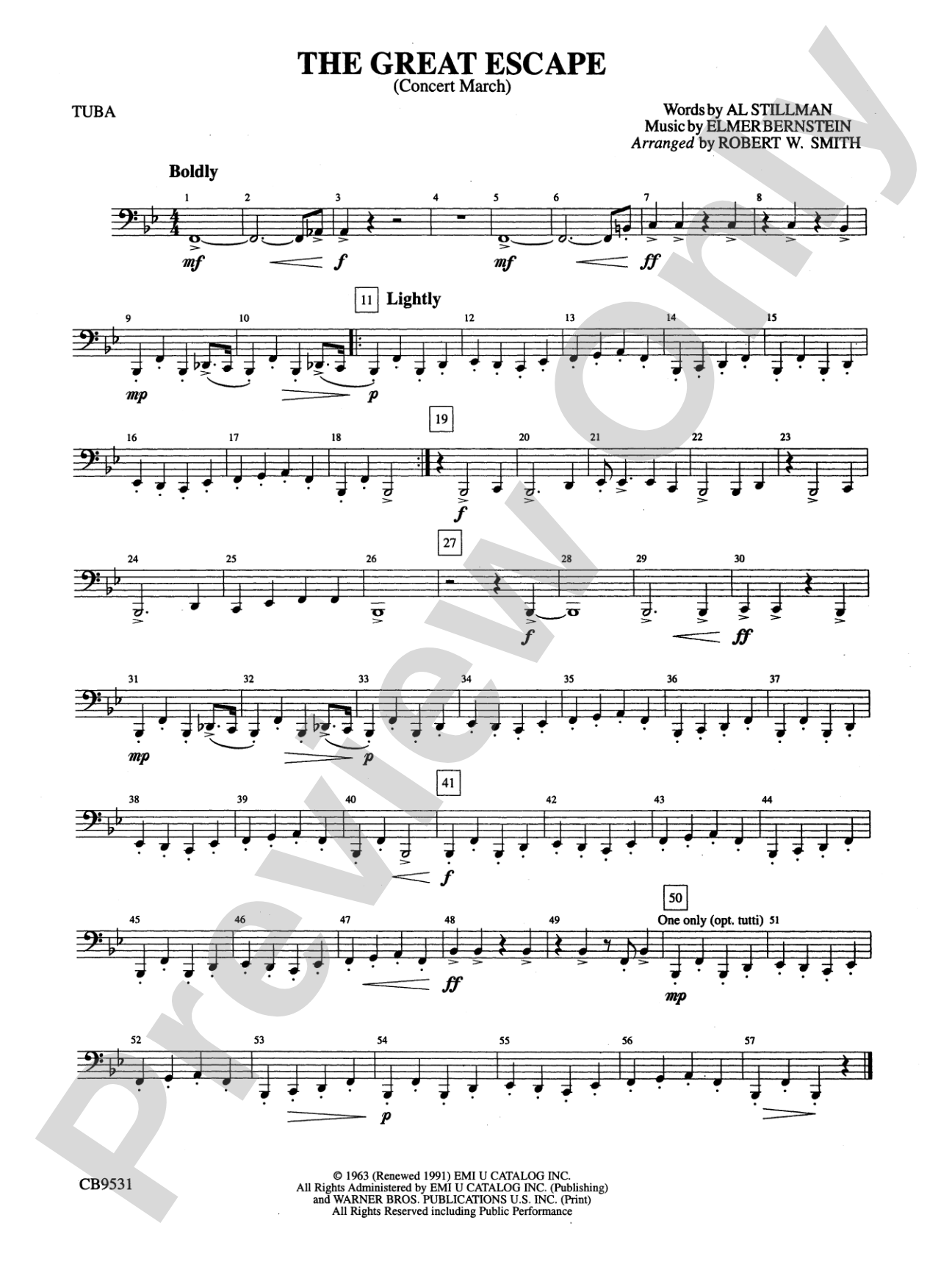 The Great Escape March: Tuba