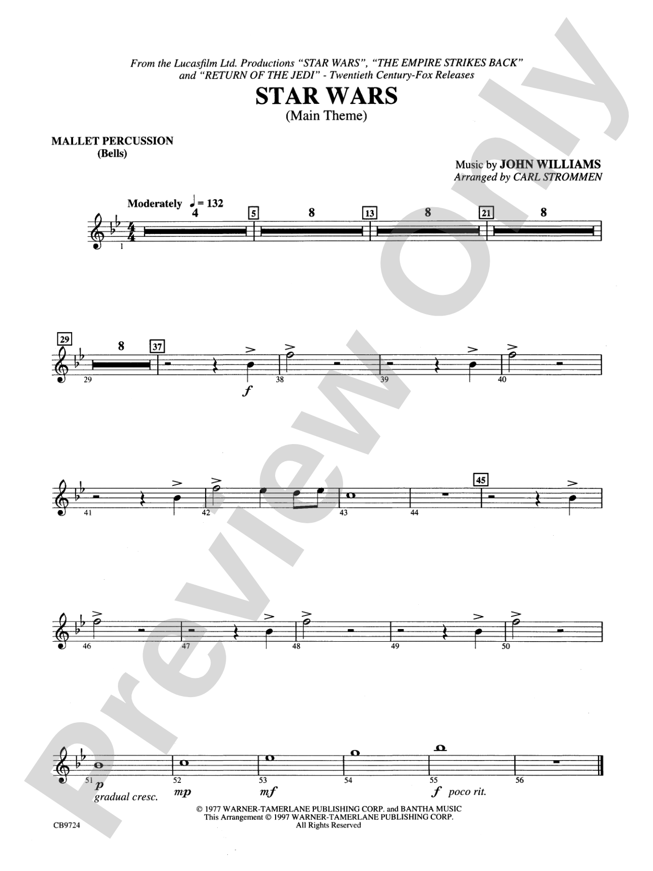 Star Wars® Main Theme: Mallets